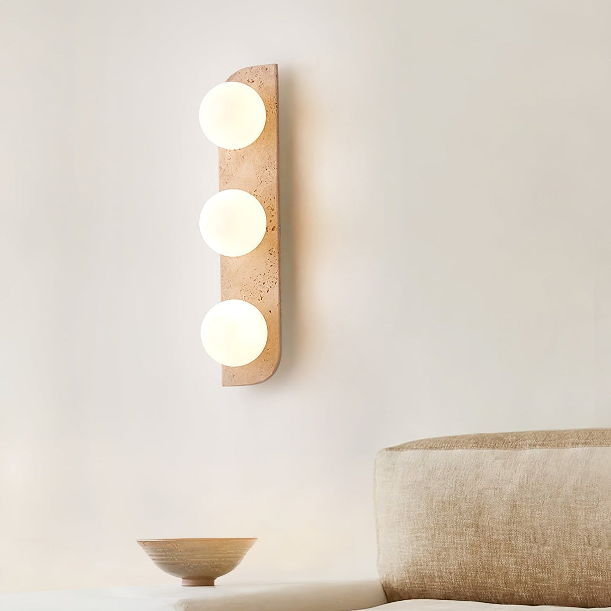 Taviniella Minimalist Travertine Wall Light