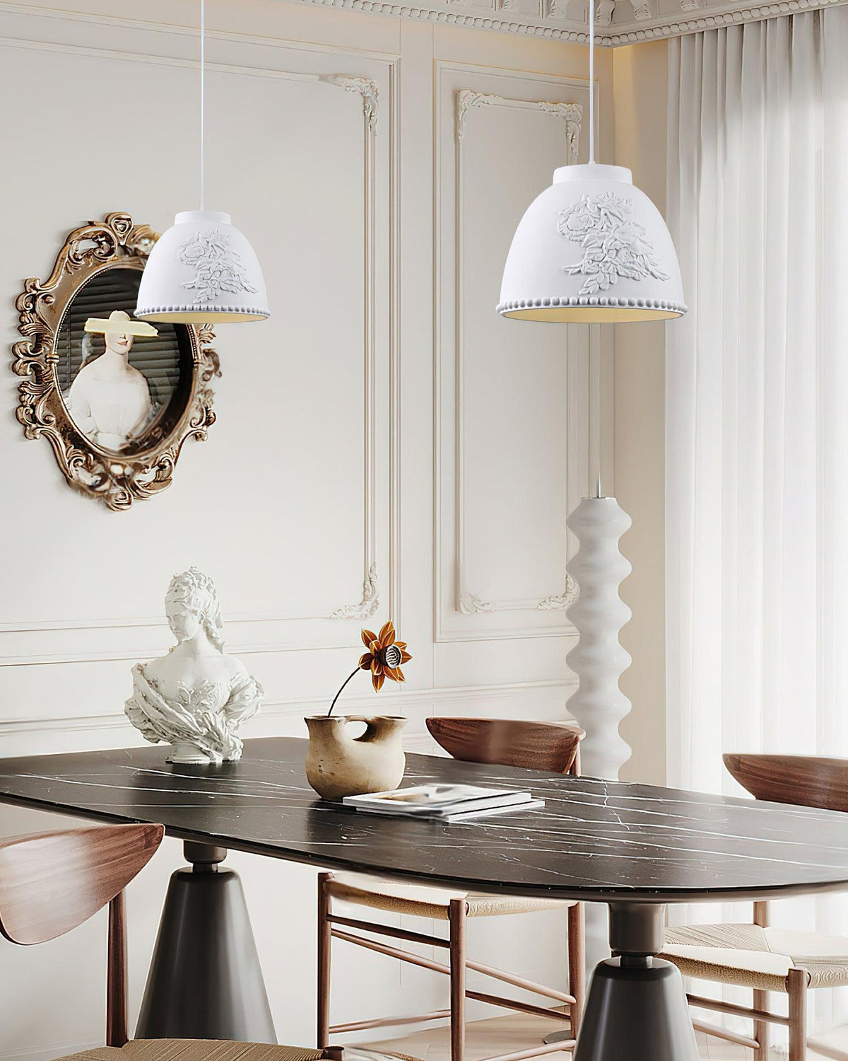 Floral Embossed Flora Pendant Lamp