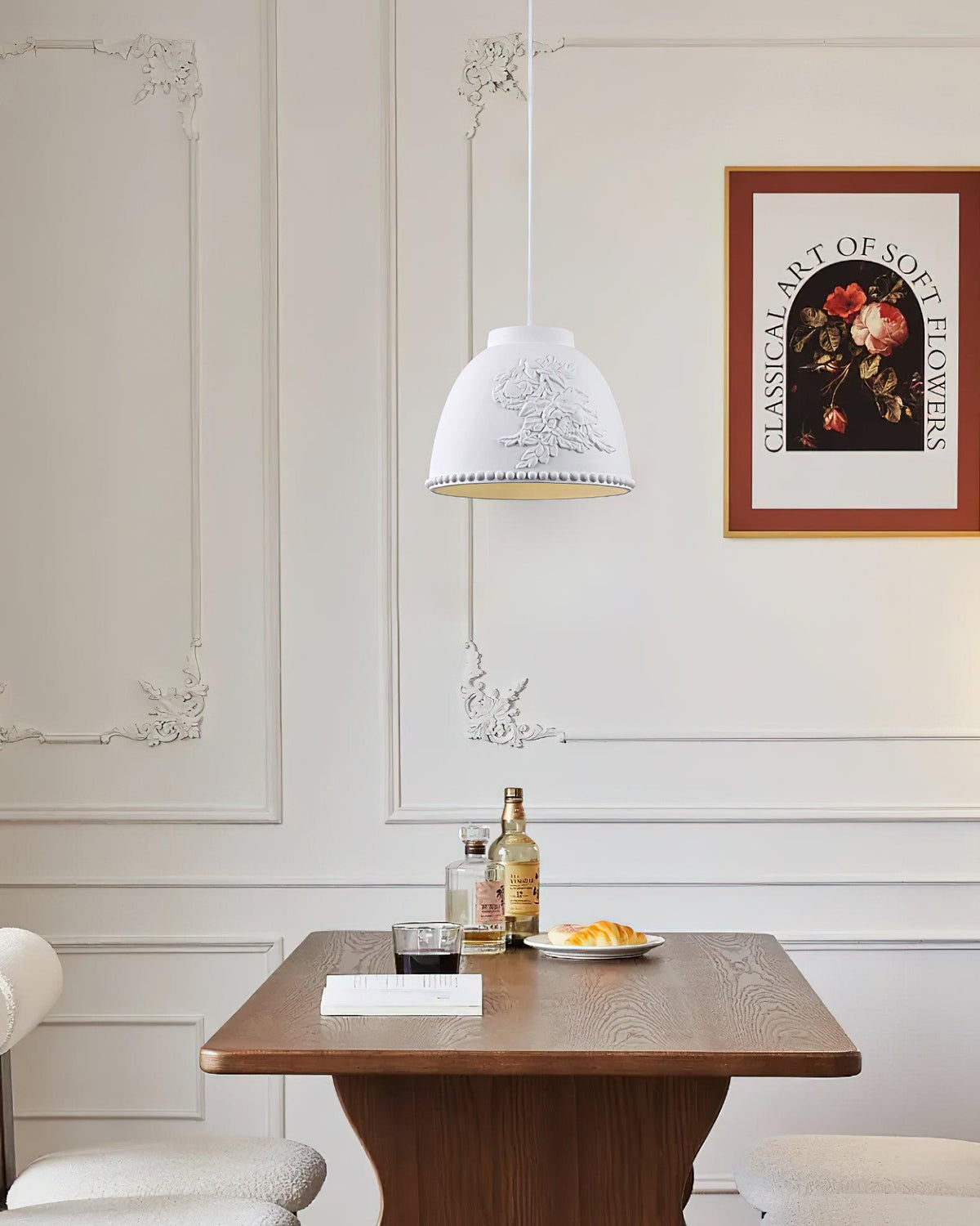 Floral Embossed Flora Pendant Lamp