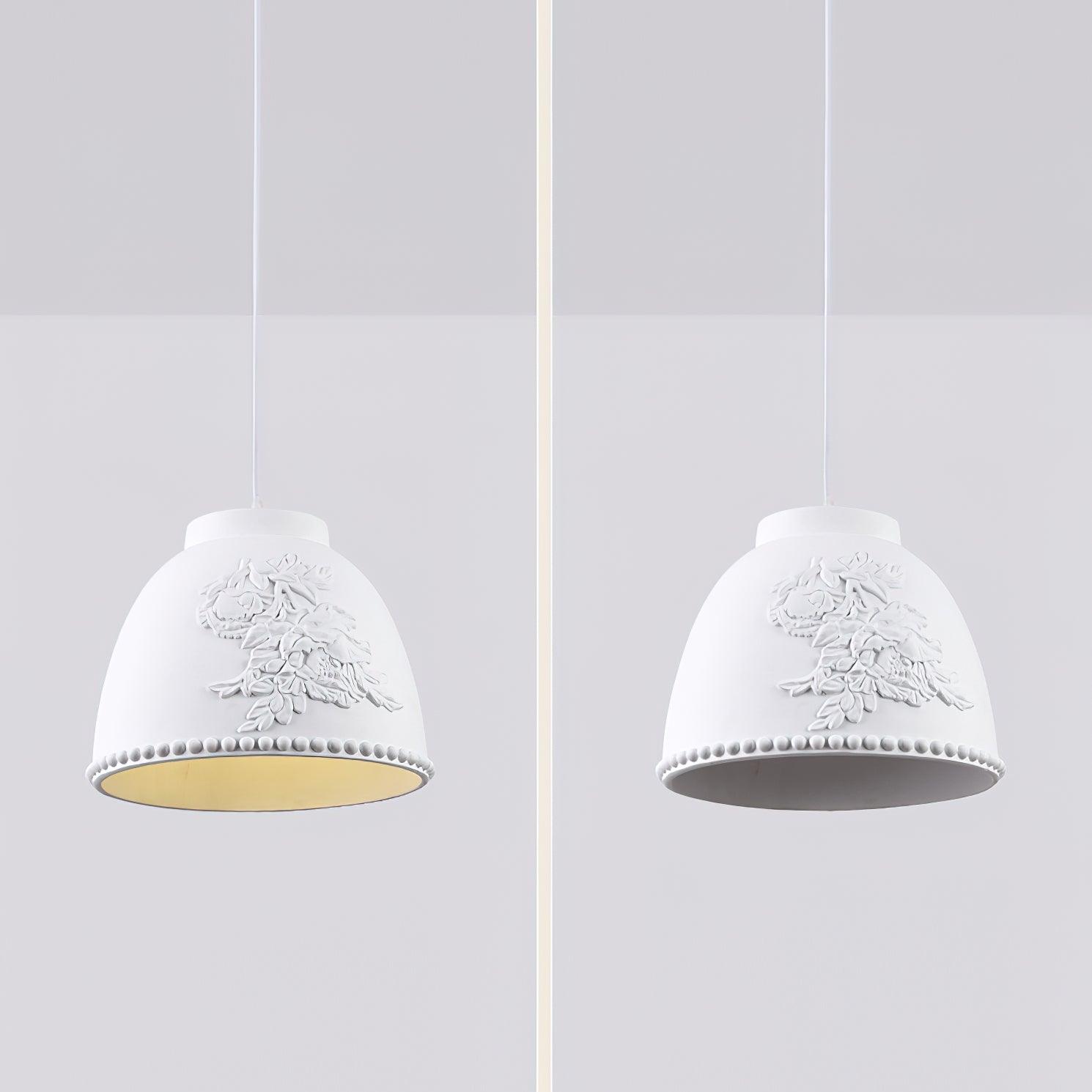 Floral Embossed Flora Pendant Lamp