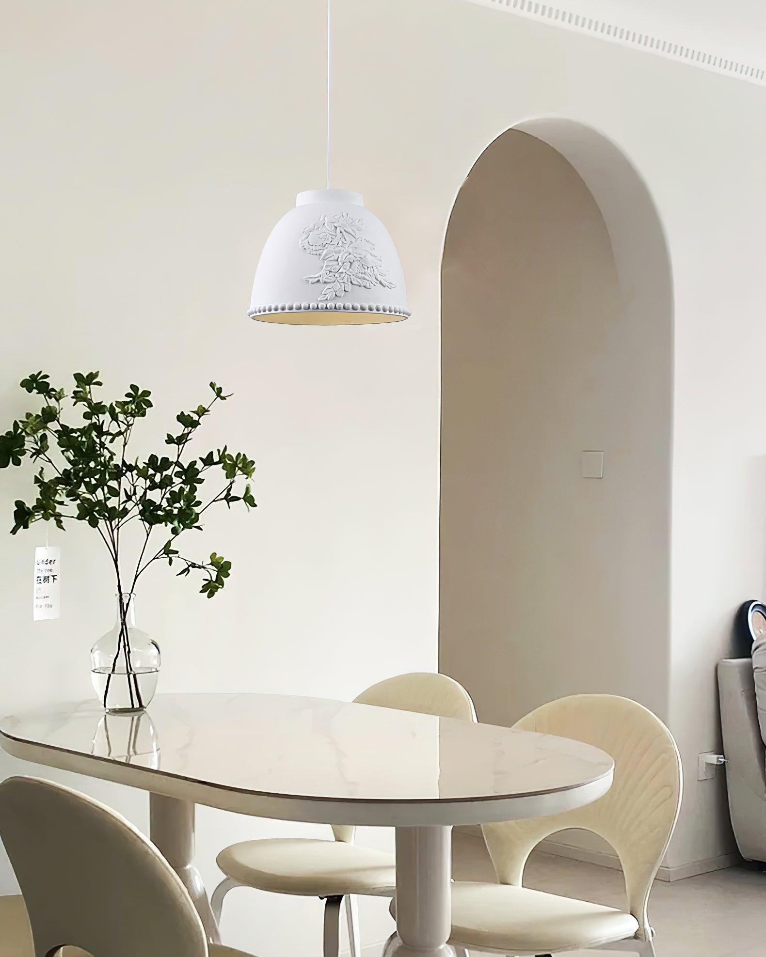 Floral Embossed Flora Pendant Lamp