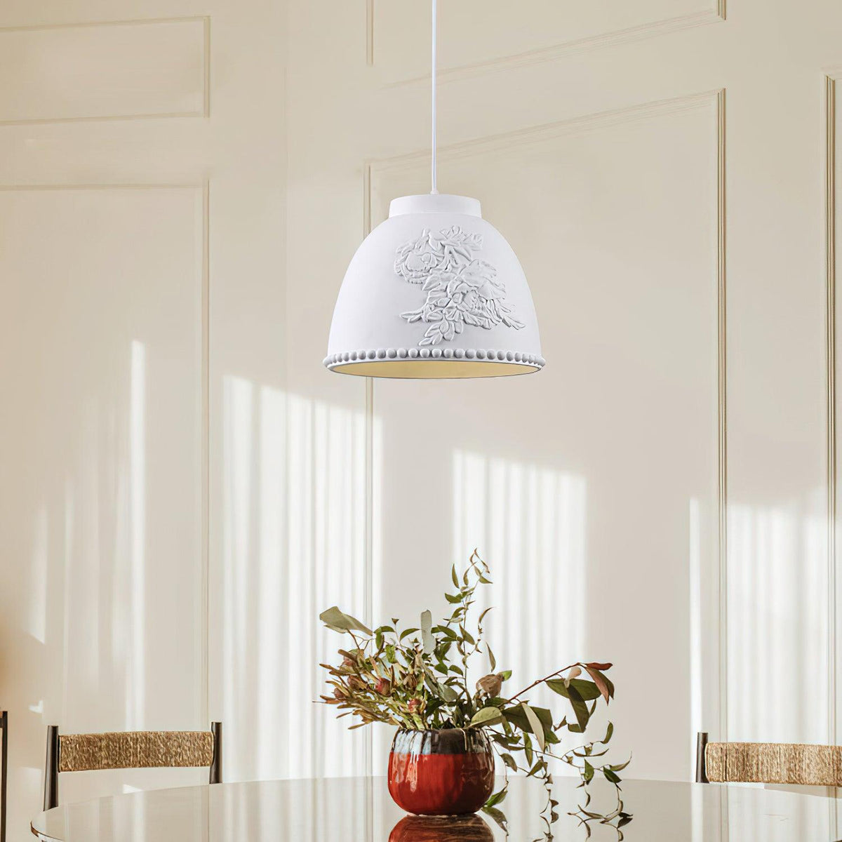Floral Embossed Flora Pendant Lamp