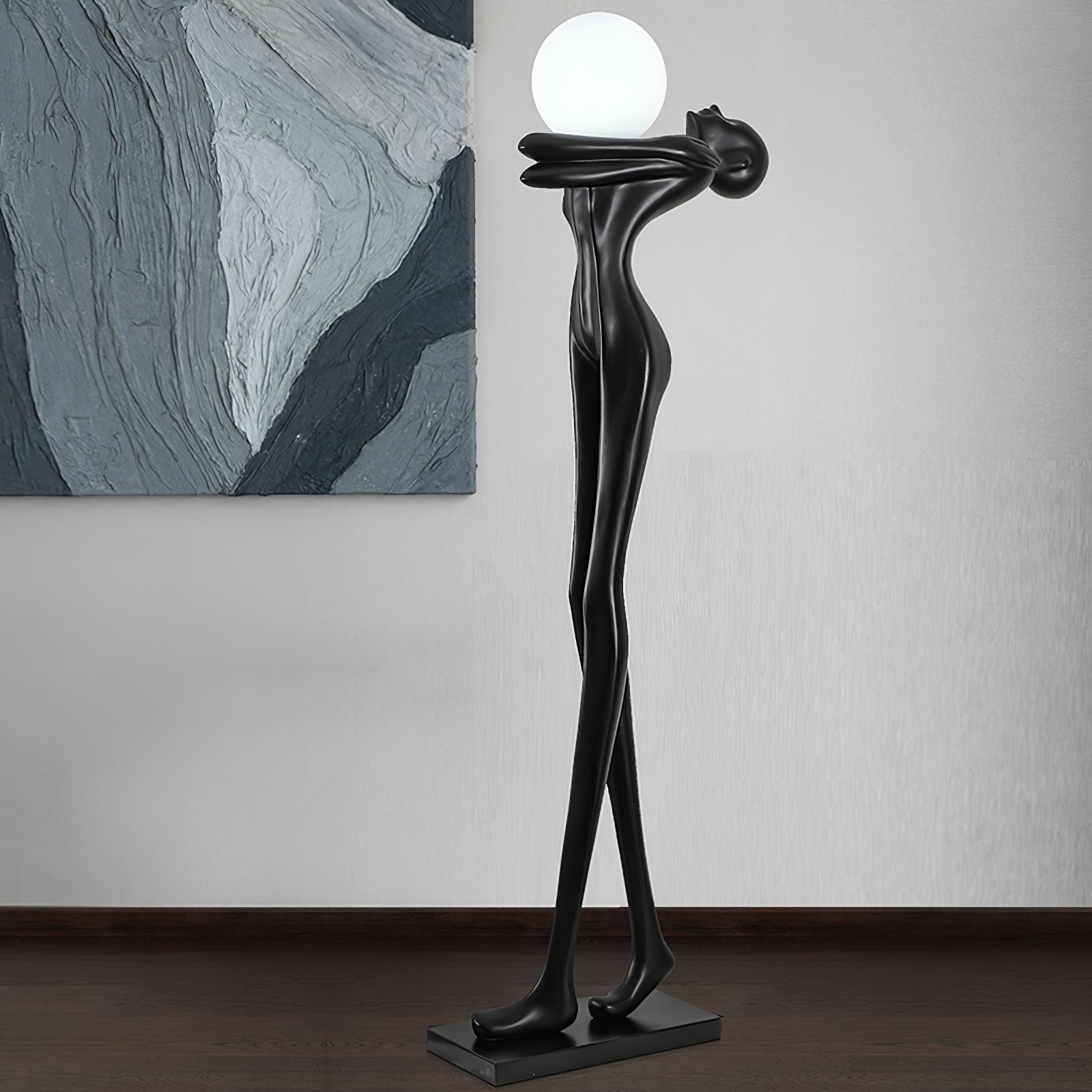 Ersolion Sculptural Fiberglass Floor Lamp
