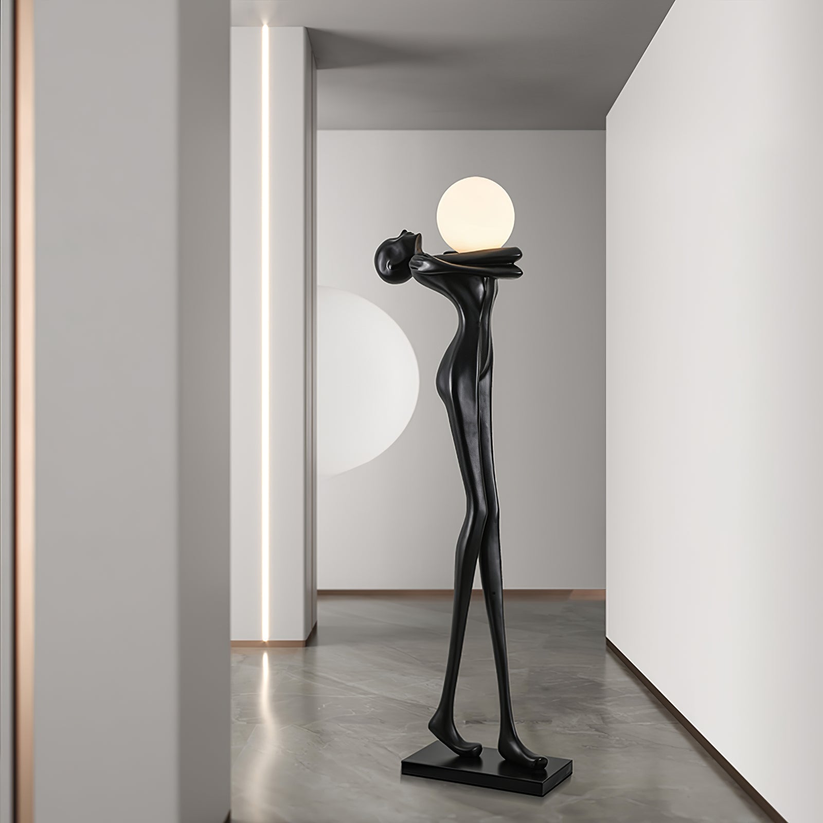 Ersolion Sculptural Fiberglass Floor Lamp