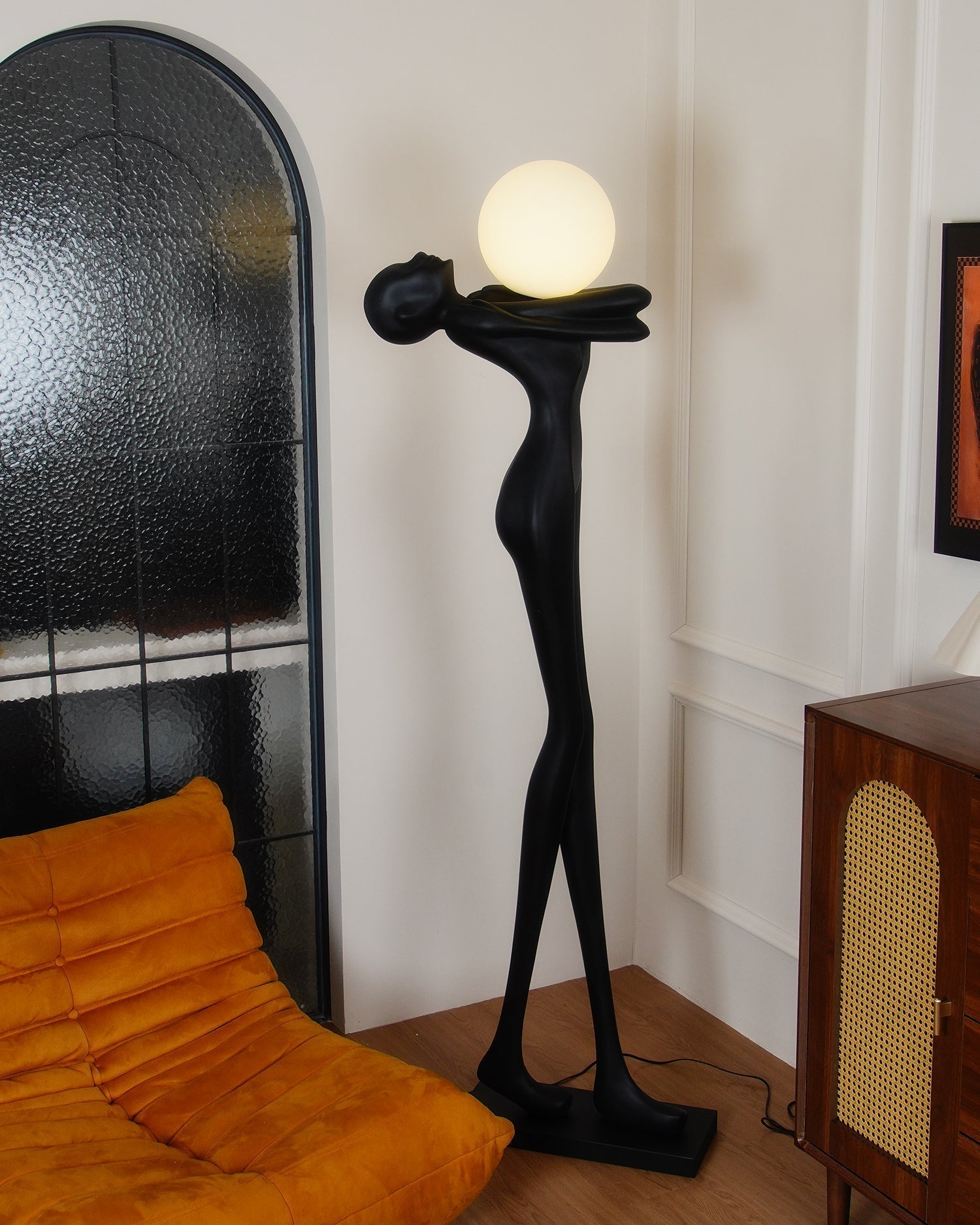 Ersolion Sculptural Fiberglass Floor Lamp