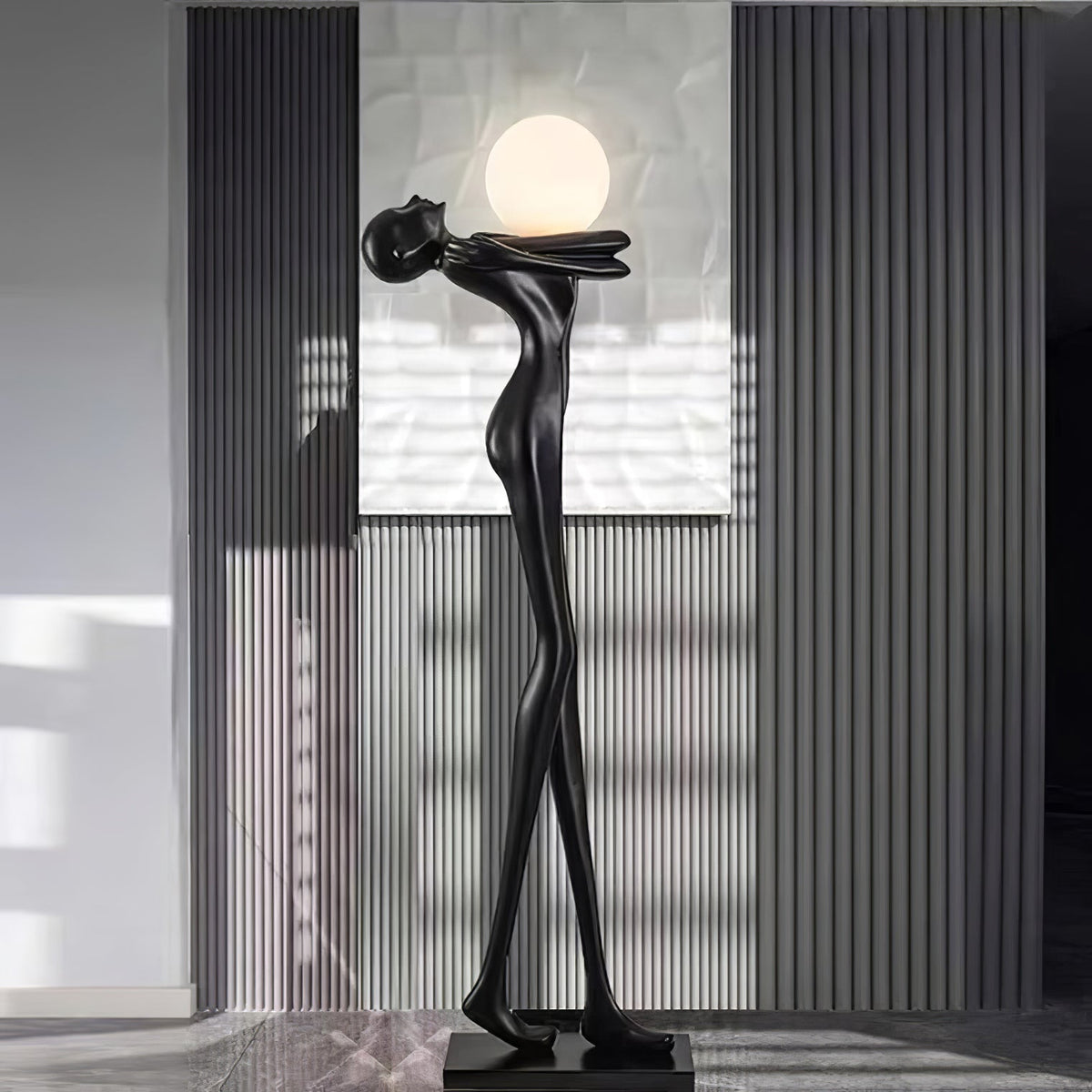 Ersolion Sculptural Fiberglass Floor Lamp