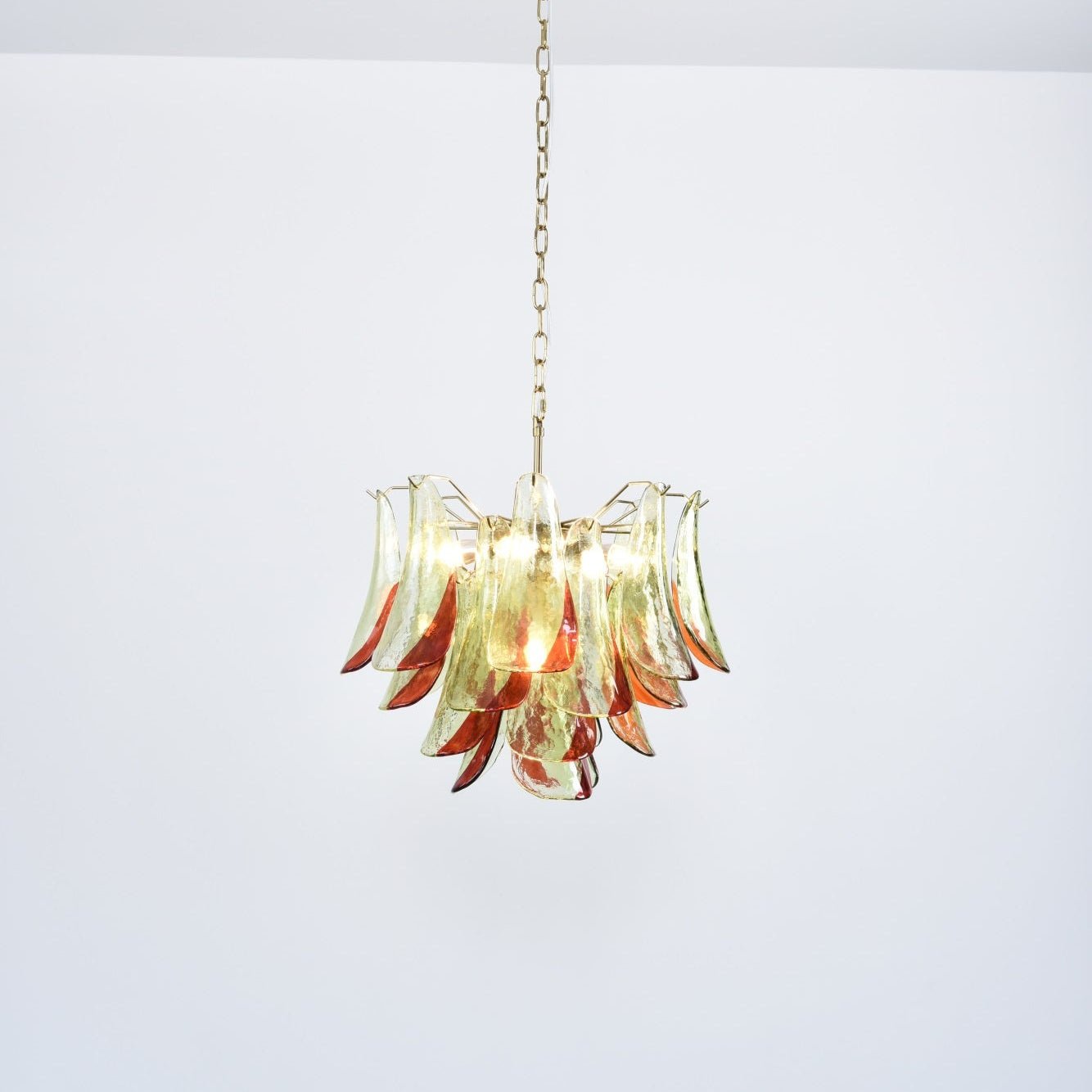 Celoraria Chandelier Murano Glass Petal Elegant
