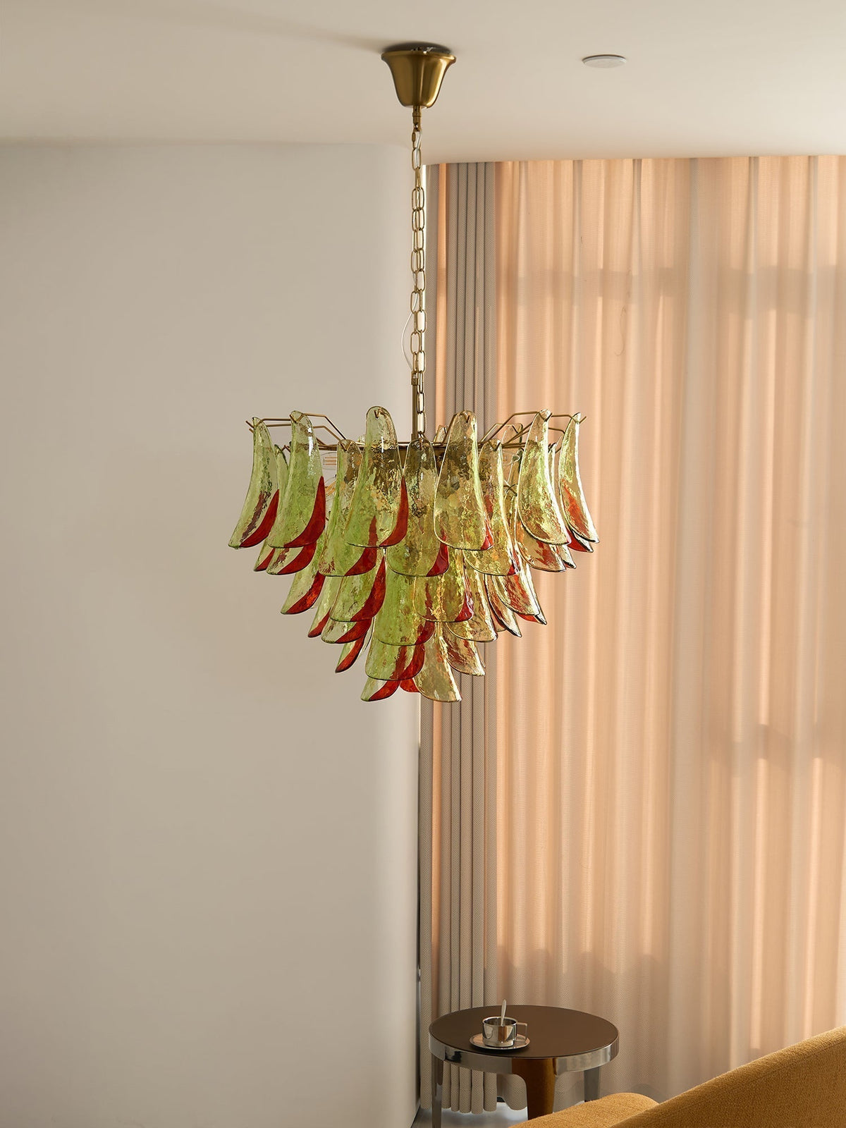 Celoraria Chandelier Murano Glass Petal Elegant