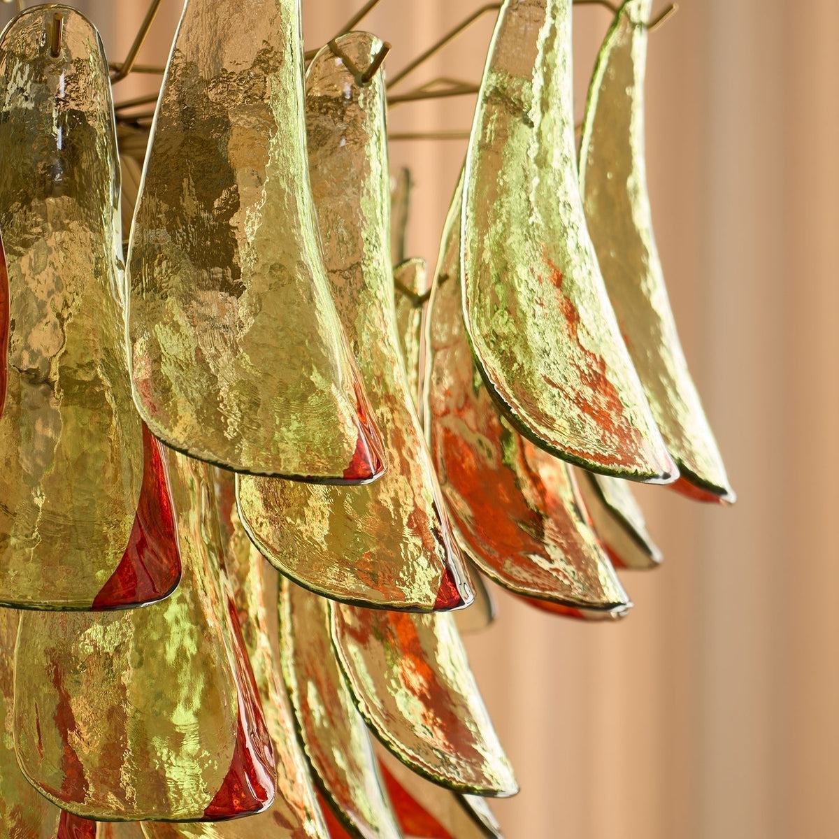 Celoraria Chandelier Murano Glass Petal Elegant