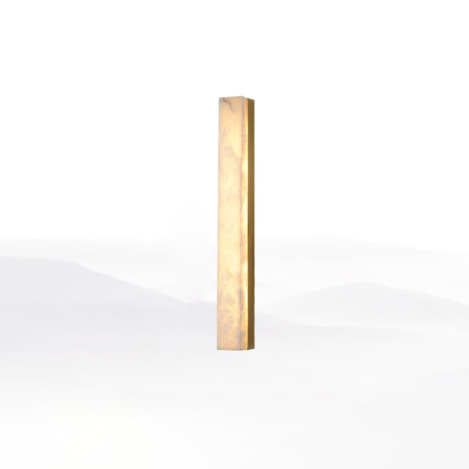 Colette Linear Brass Alabaster Wall Lamp