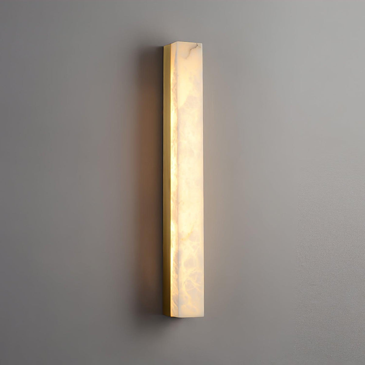 Nivearia Minimalist Alabaster Wall Lamp Rectangular