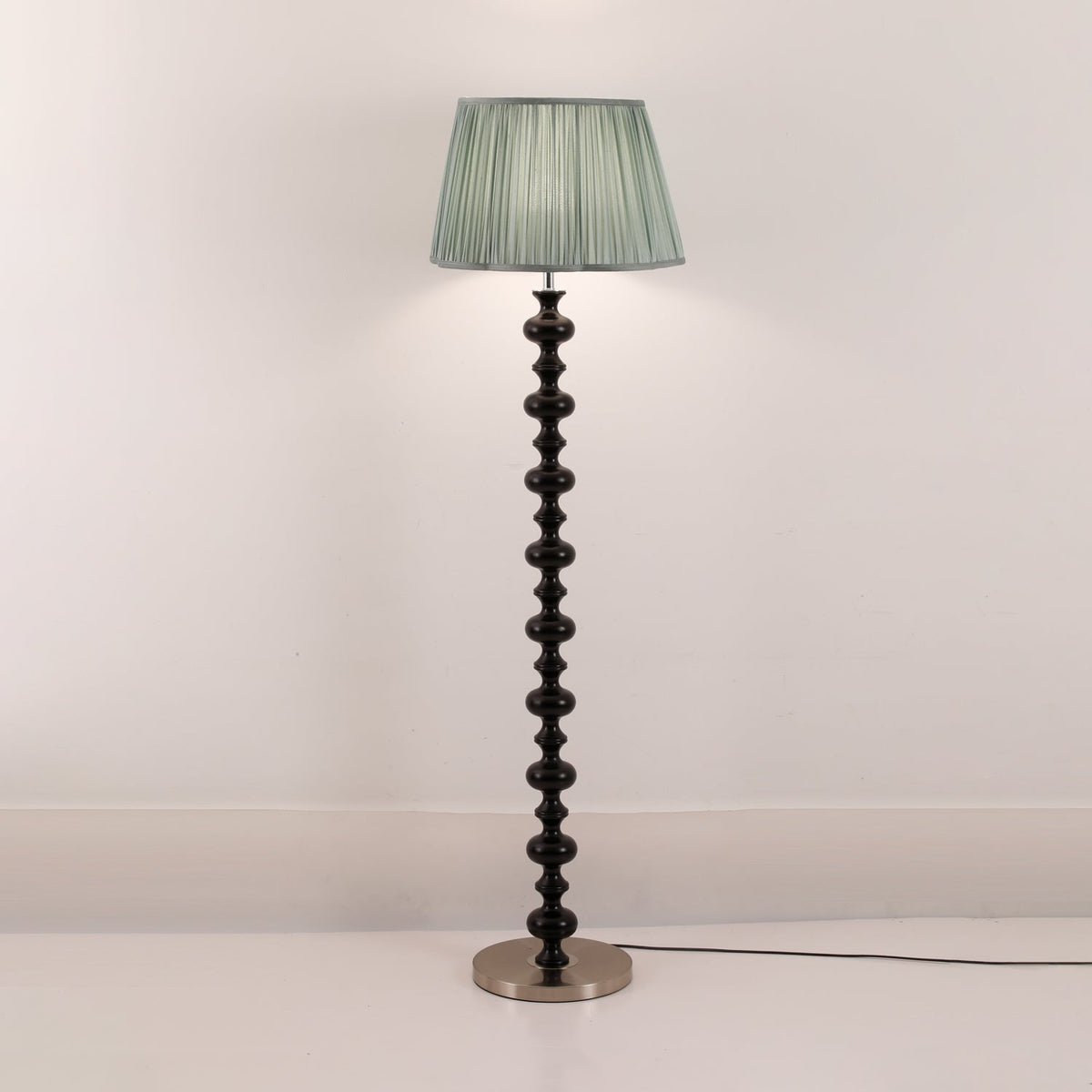 Rinivaine Wood Fabric Floor Lamp