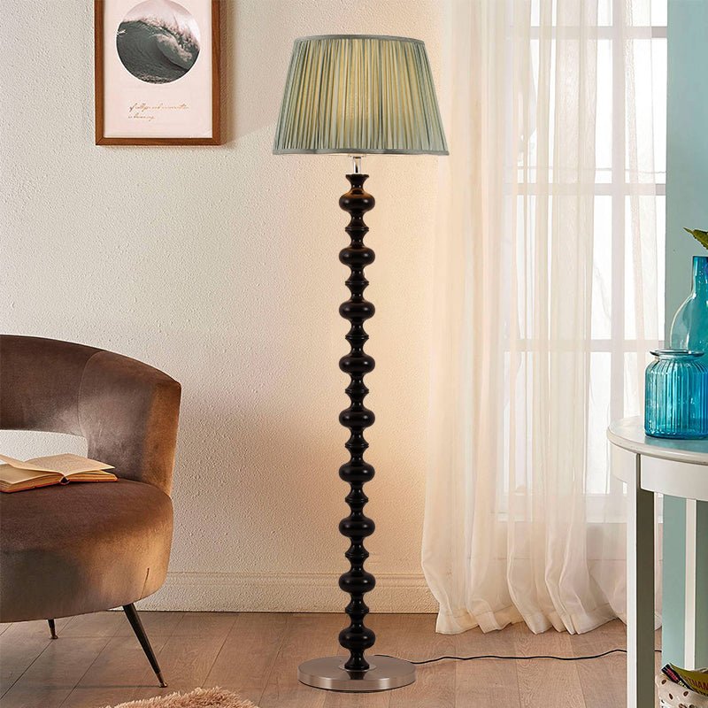 Rinivaine Wood Fabric Floor Lamp