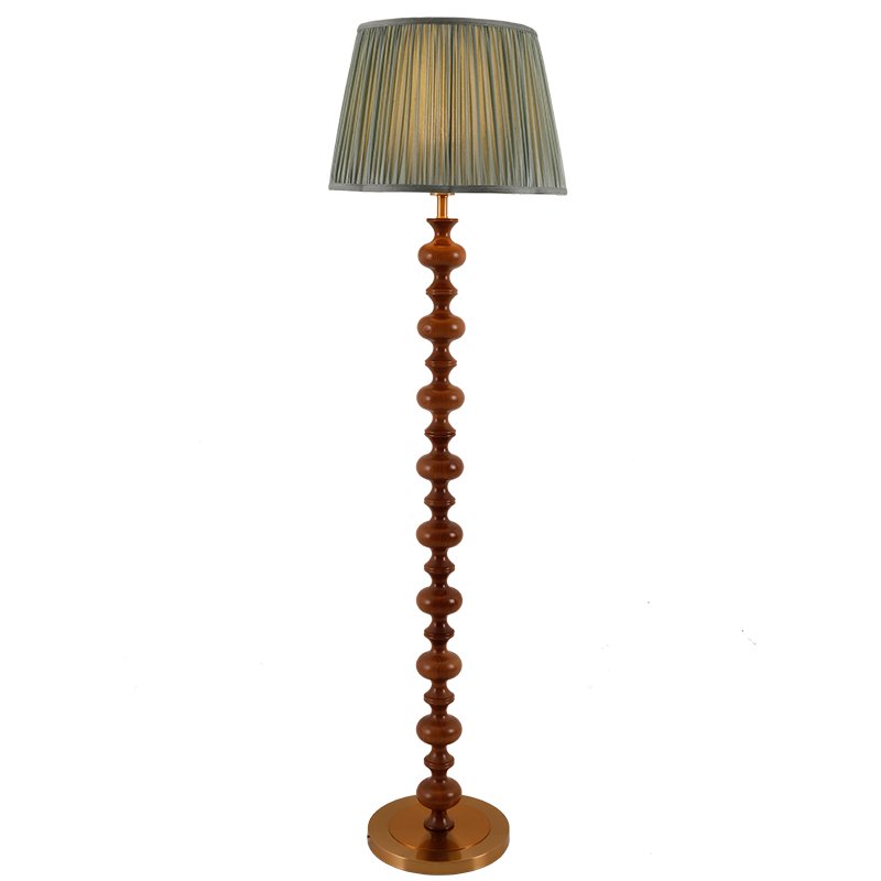 Rinivaine Wood Fabric Floor Lamp