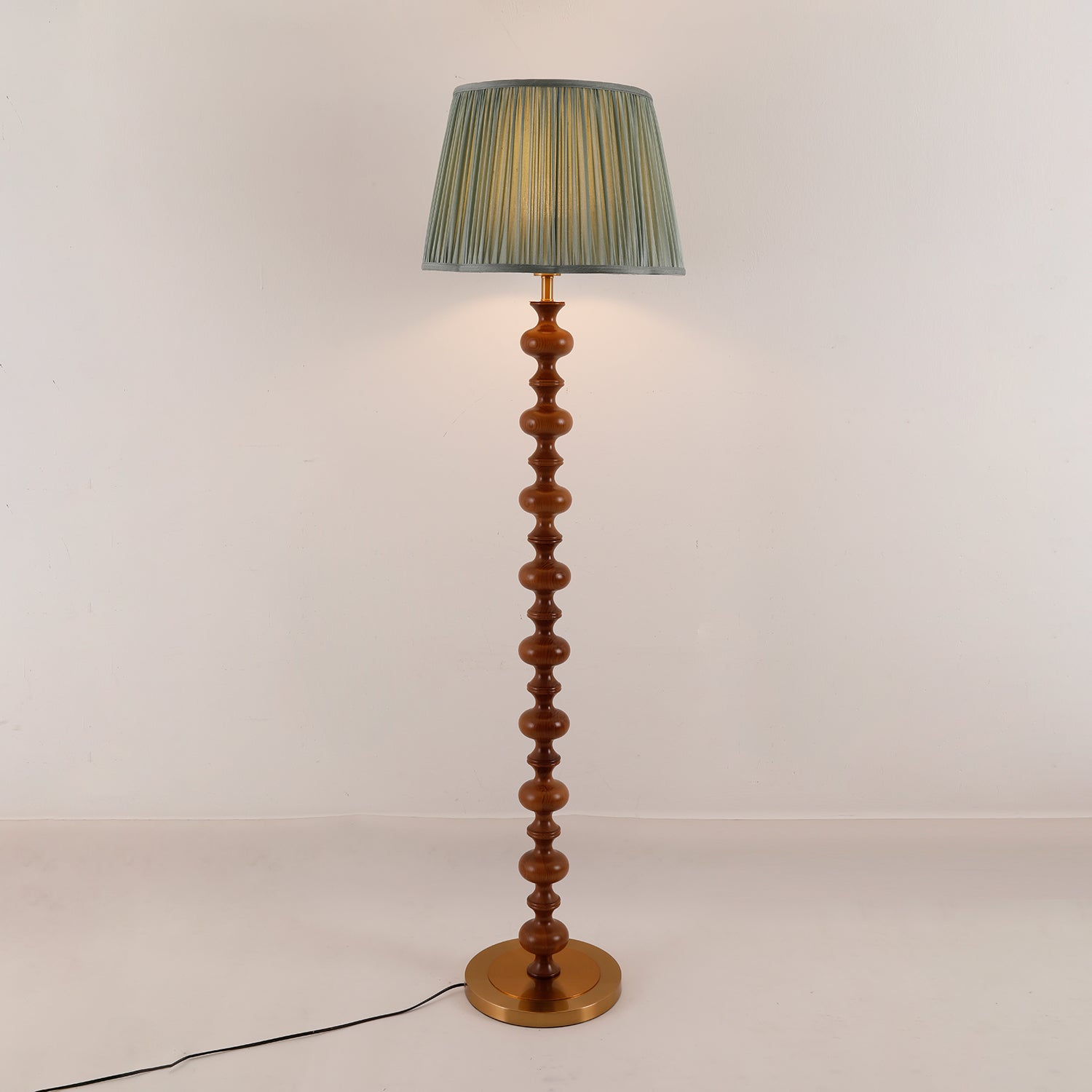 Rinivaine Wood Fabric Floor Lamp
