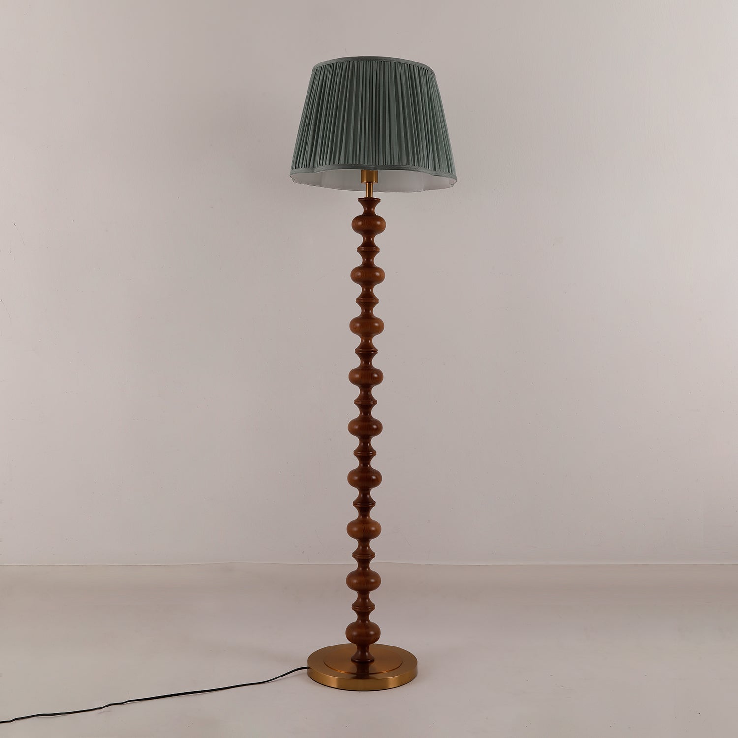 Rinivaine Wood Fabric Floor Lamp