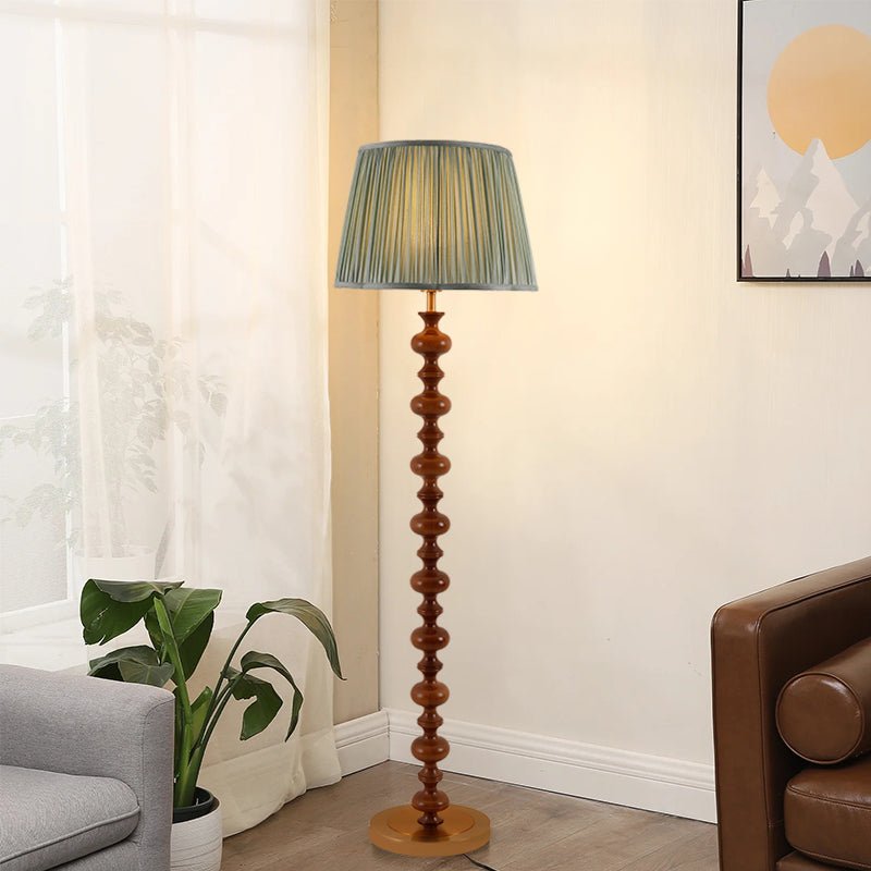 Rinivaine Wood Fabric Floor Lamp