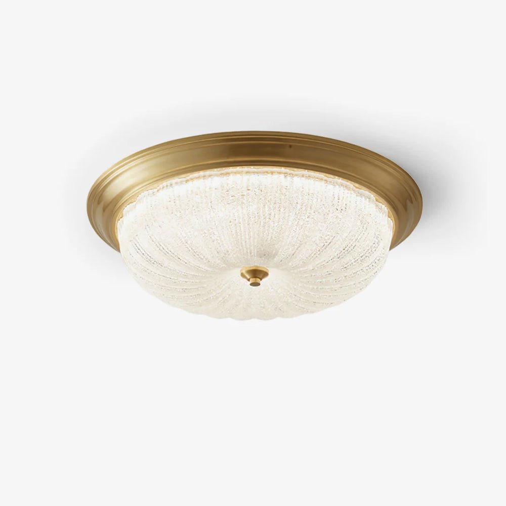 Nyrinis Traditional Classic Brass Glass Ceiling Light