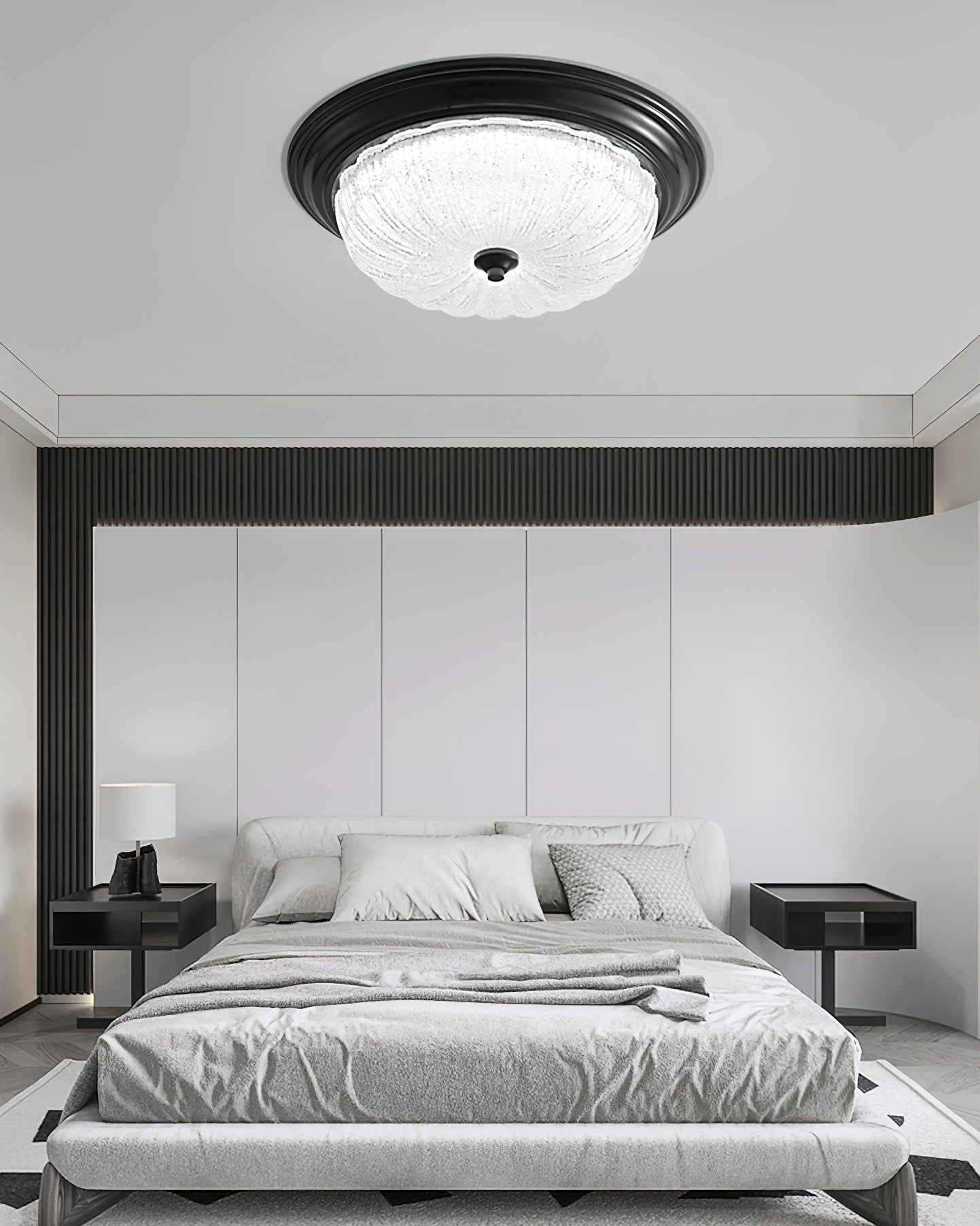 Nyrinis Traditional Classic Brass Glass Ceiling Light