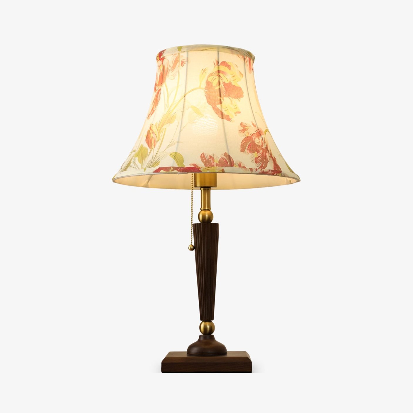 Zarw Wood & Fabric Table Lamp