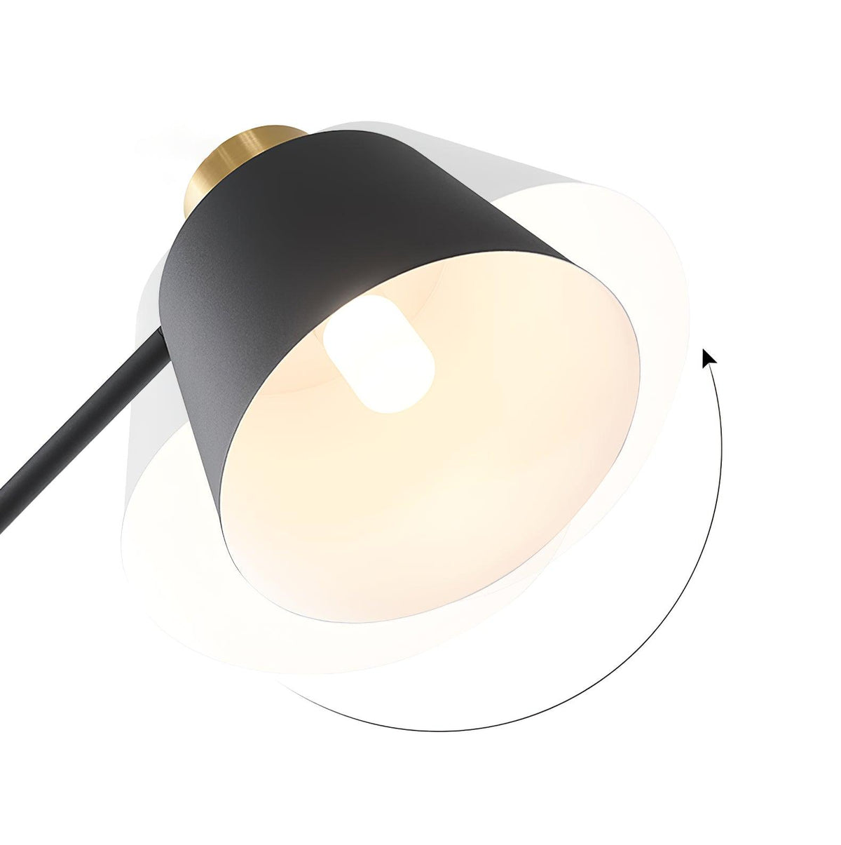Xildas Black & Gold Minimalistic Floor Lamp
