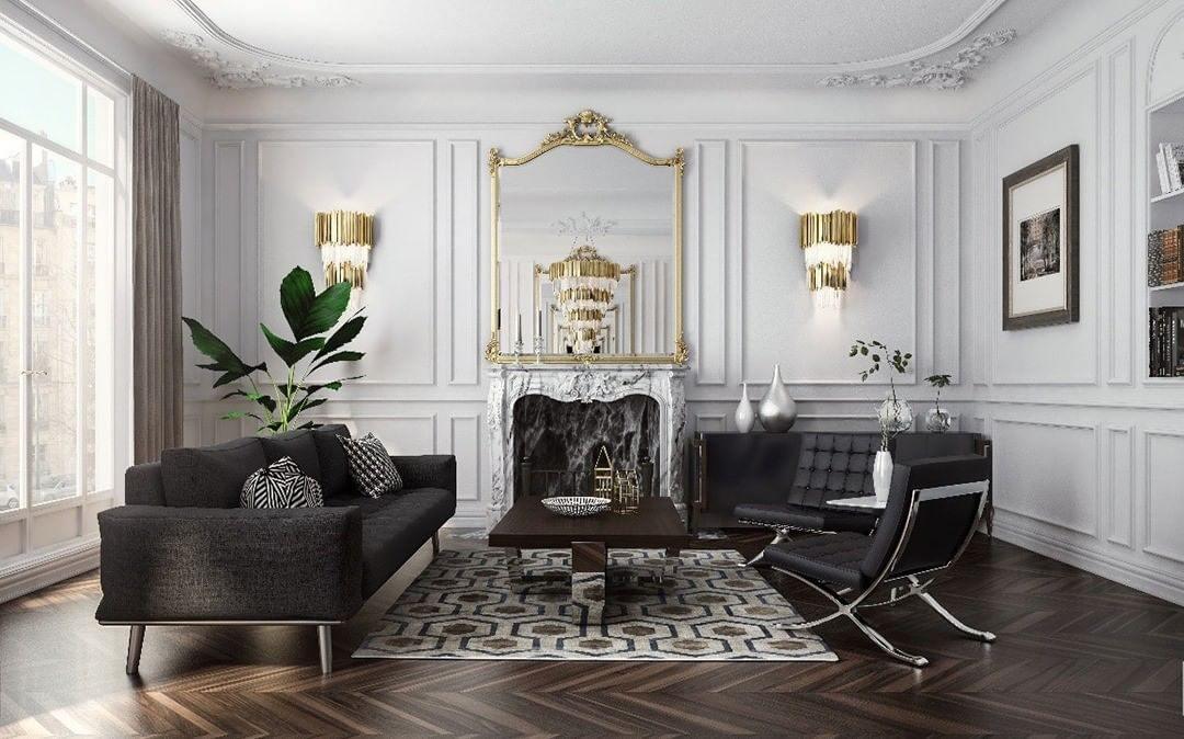 Avenu Chandelier Gold Crystal Golden