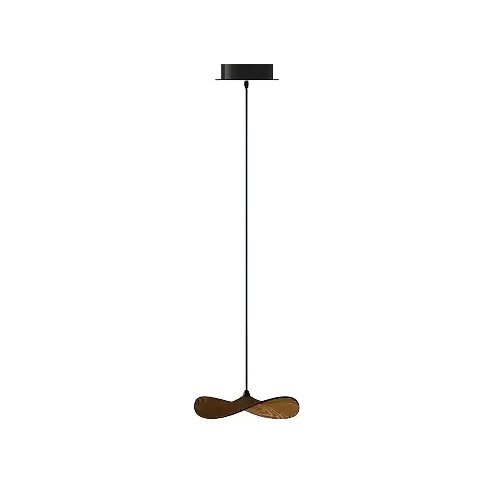 Abbott Modern Minimalist Empty Leaf Wood Chandelier