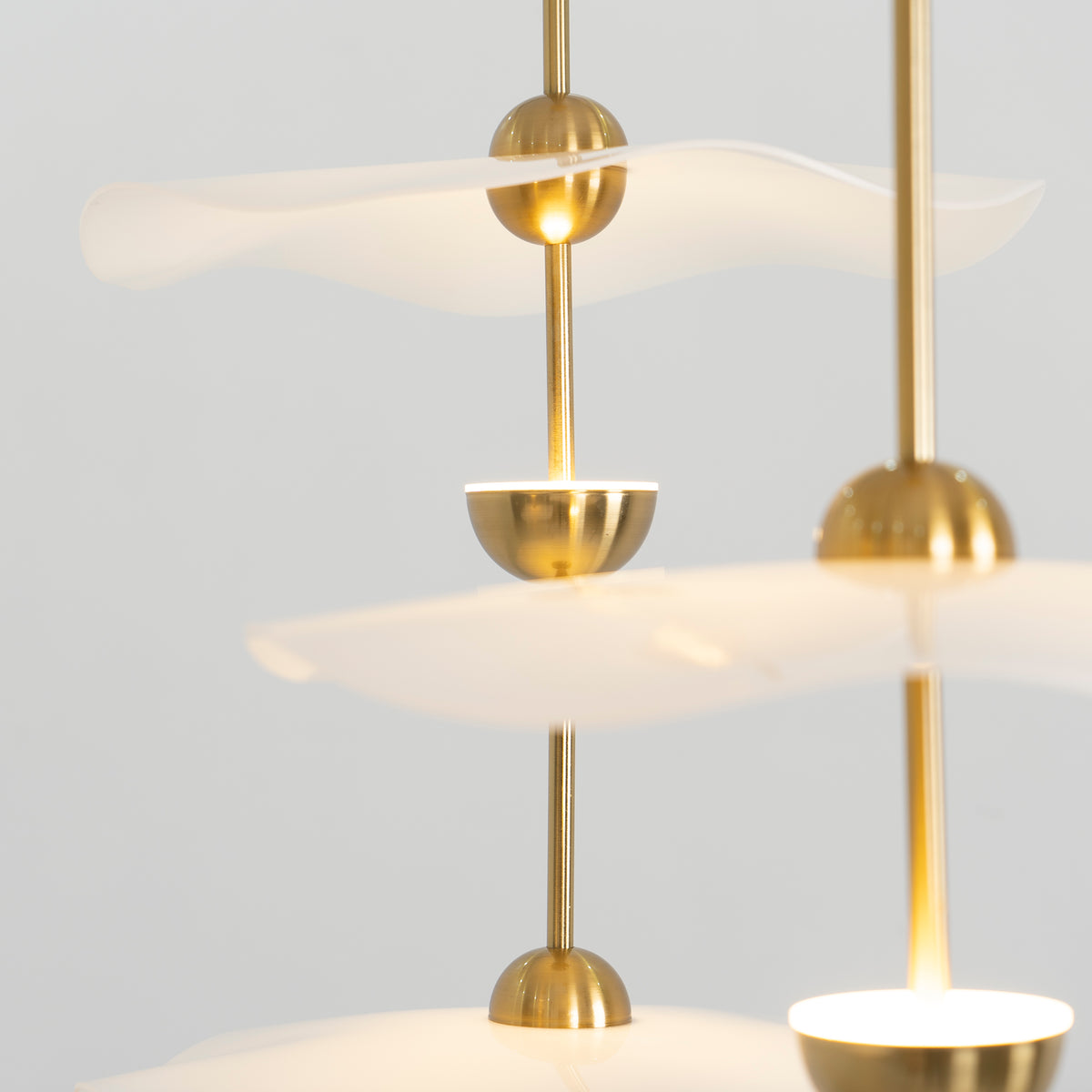 Lustra Pendant Light Double Biscuit for Living Room - Neutral Decor