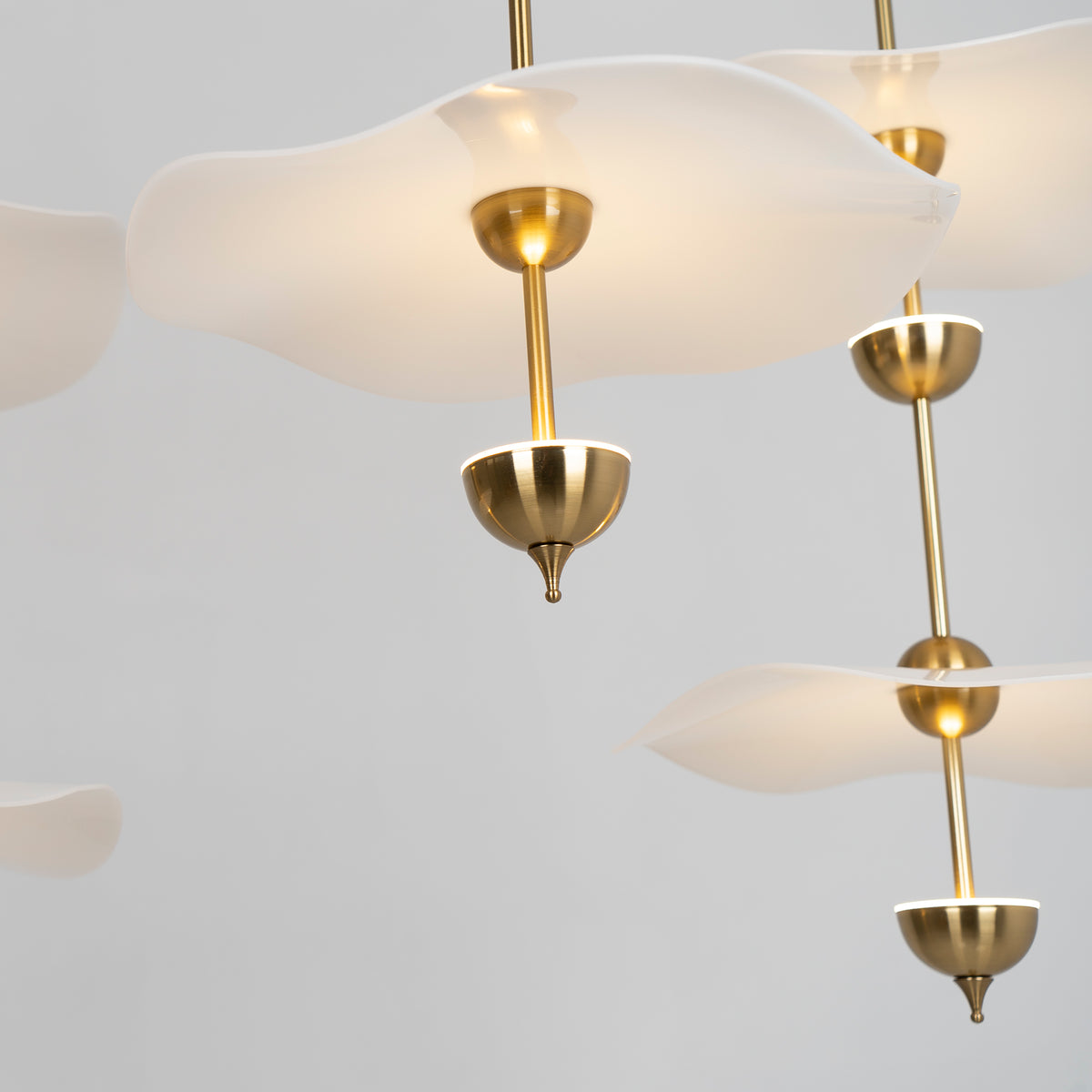 Lustra Pendant Light Double Biscuit for Living Room - Neutral Decor