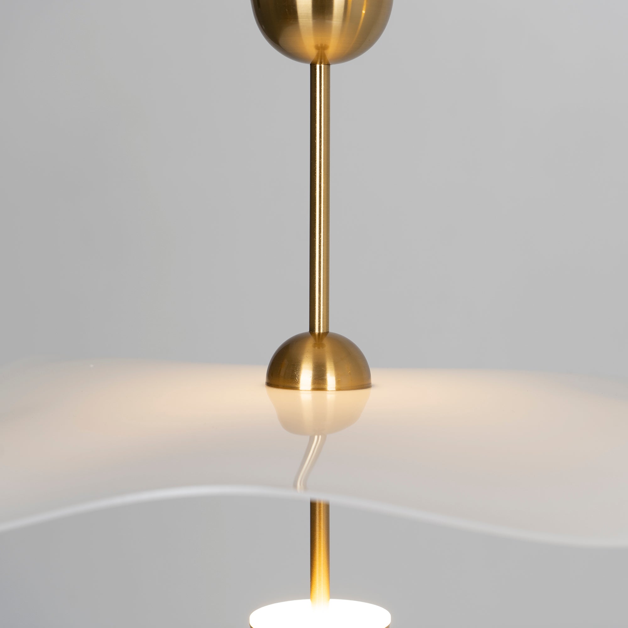Lustra Pendant Light Double Biscuit for Living Room - Neutral Decor