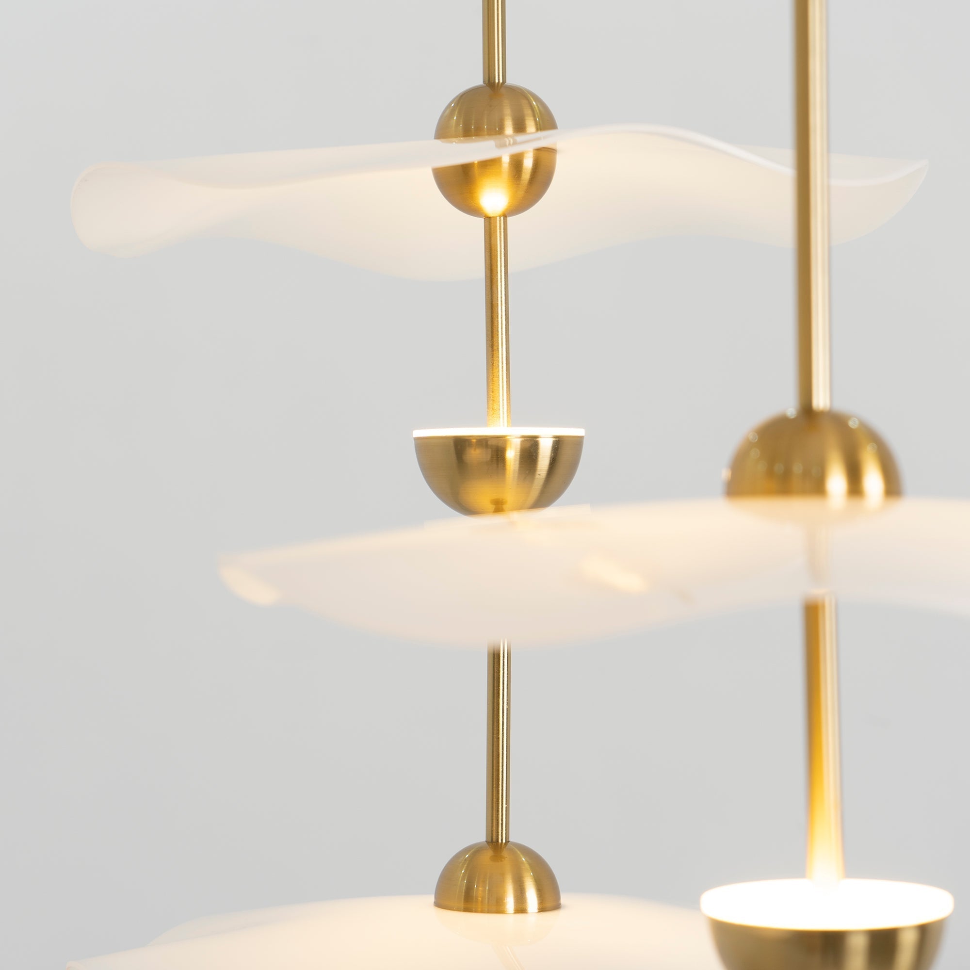 Lustra Pendant Light Double Biscuit for Living Room - Neutral Decor