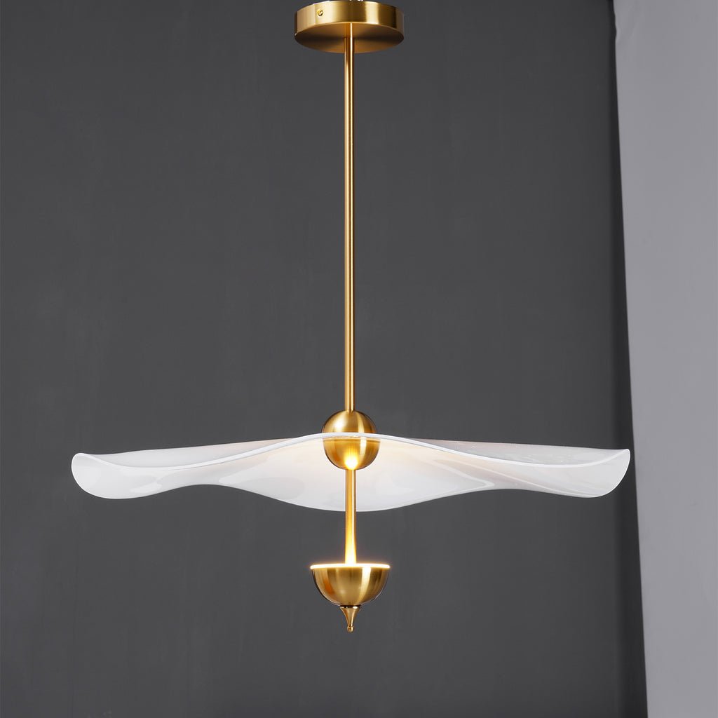 Lustra Pendant Light Double Biscuit for Living Room - Neutral Decor