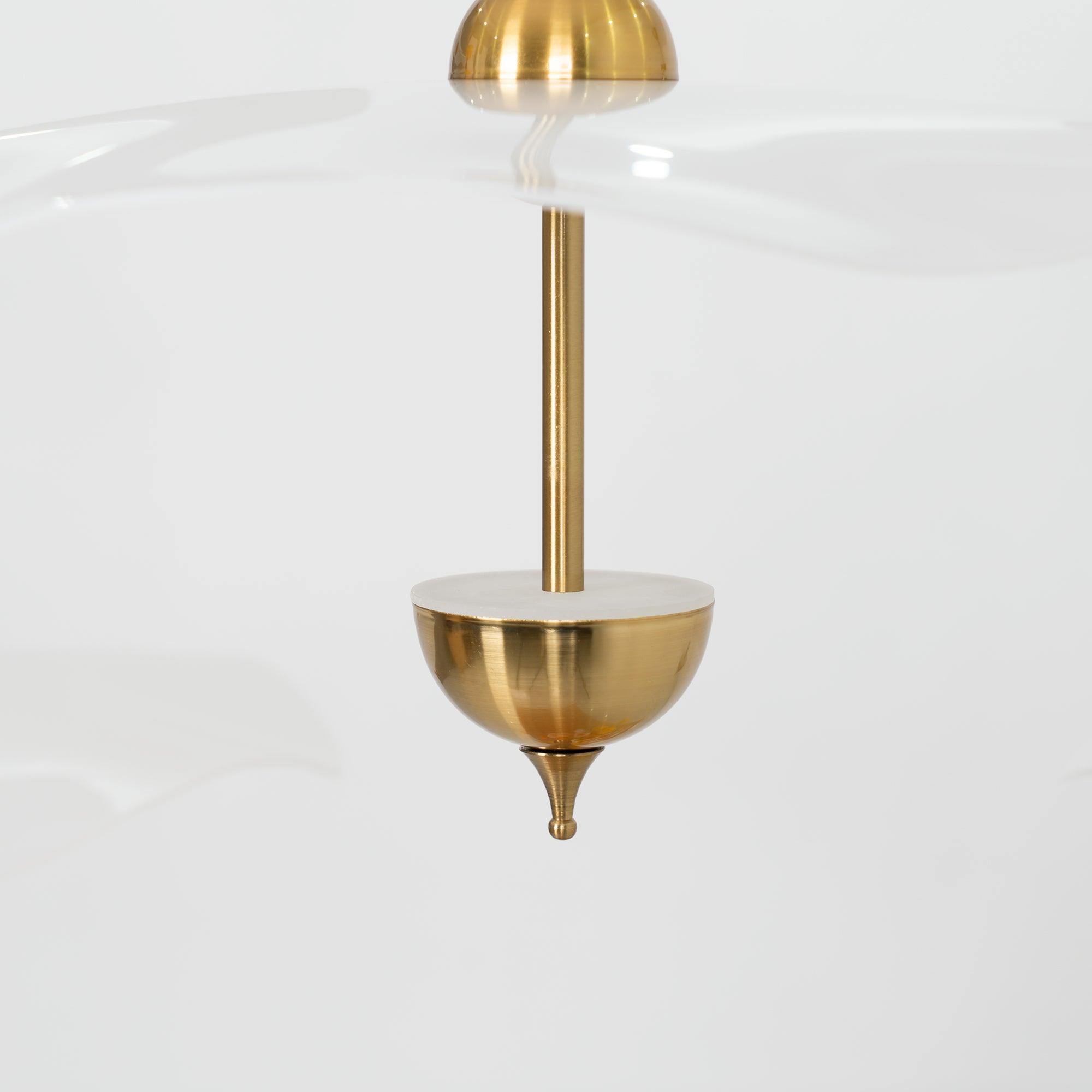 Lustra Pendant Light Double Biscuit for Living Room - Neutral Decor