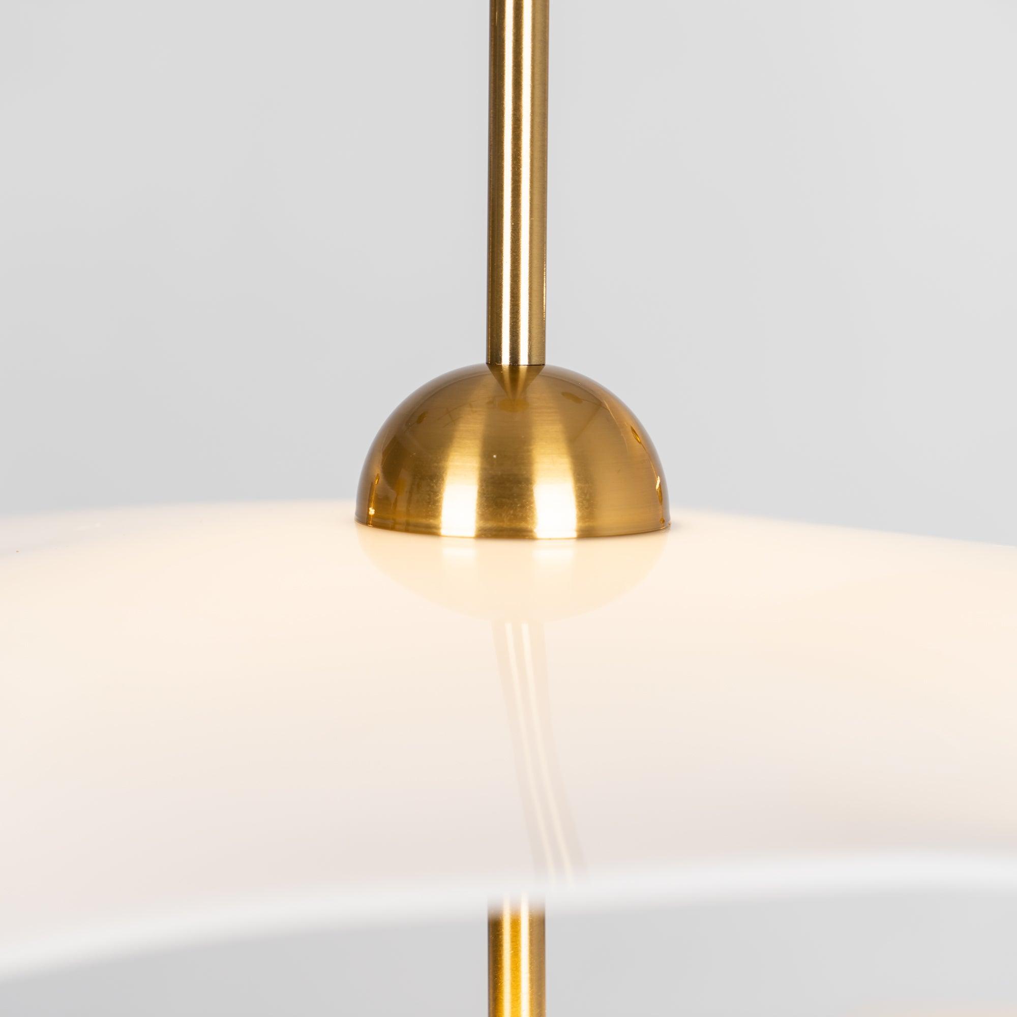 Lustra Pendant Light Double Biscuit for Living Room - Neutral Decor