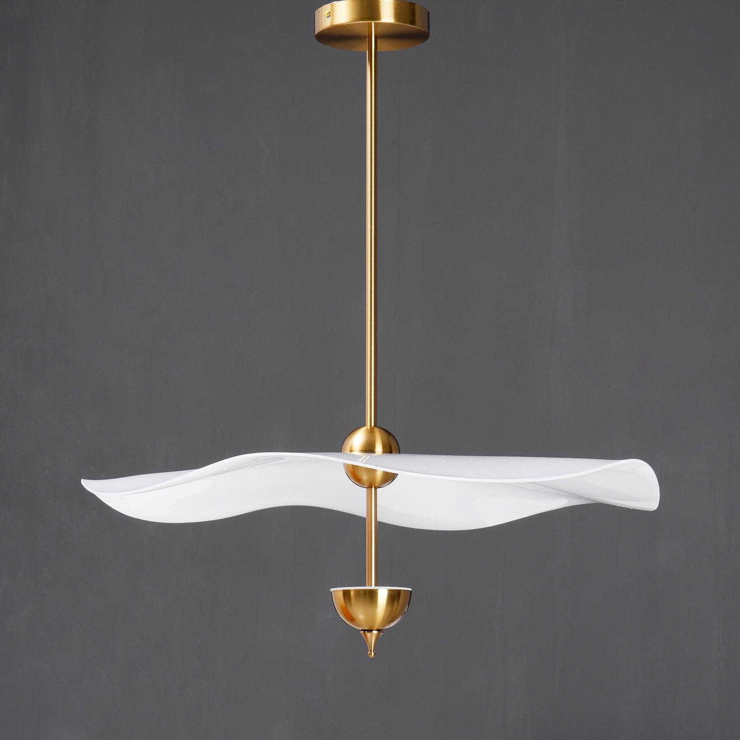 Lustra Pendant Light Double Biscuit for Living Room - Neutral Decor