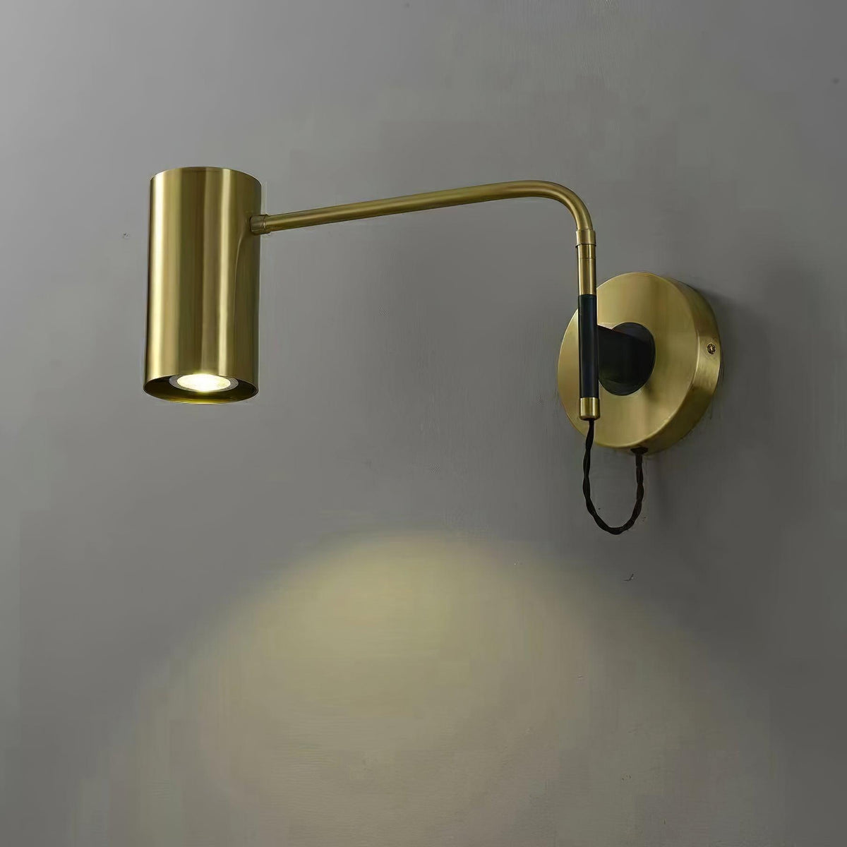 Merton Steel Industrial Wall Lamp