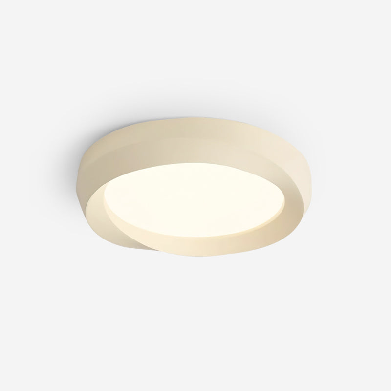Ceiling Lamp Resin with Soft Curved Frame in Neutral Tones - Neutral Decor