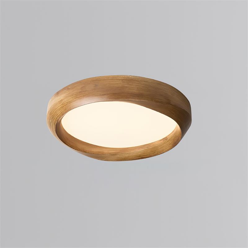 Ceiling Lamp Resin with Soft Curved Frame in Neutral Tones - Neutral Decor