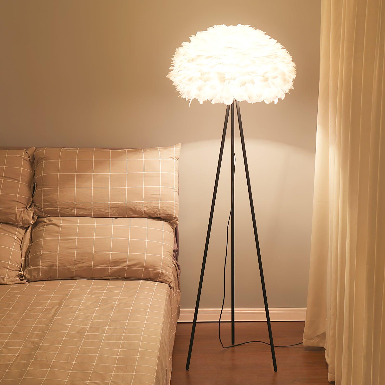 Ivthaar Organic Feather Floor Lamp