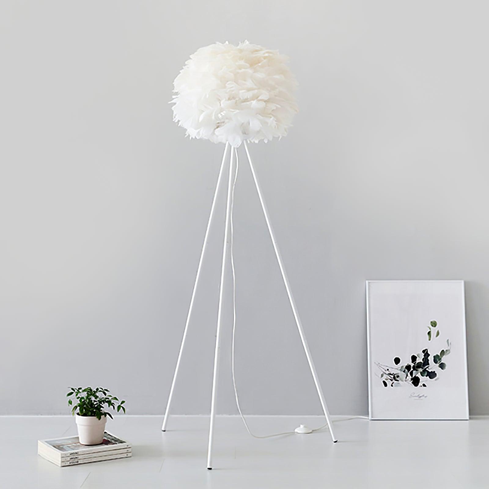 Ivthaar Organic Feather Floor Lamp