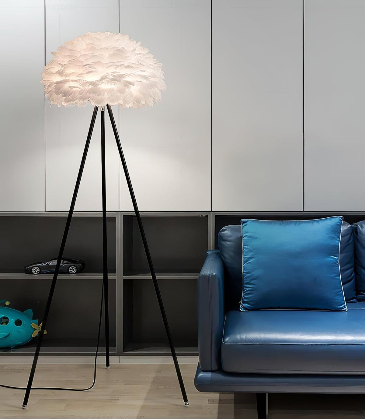 Ivthaar Organic Feather Floor Lamp