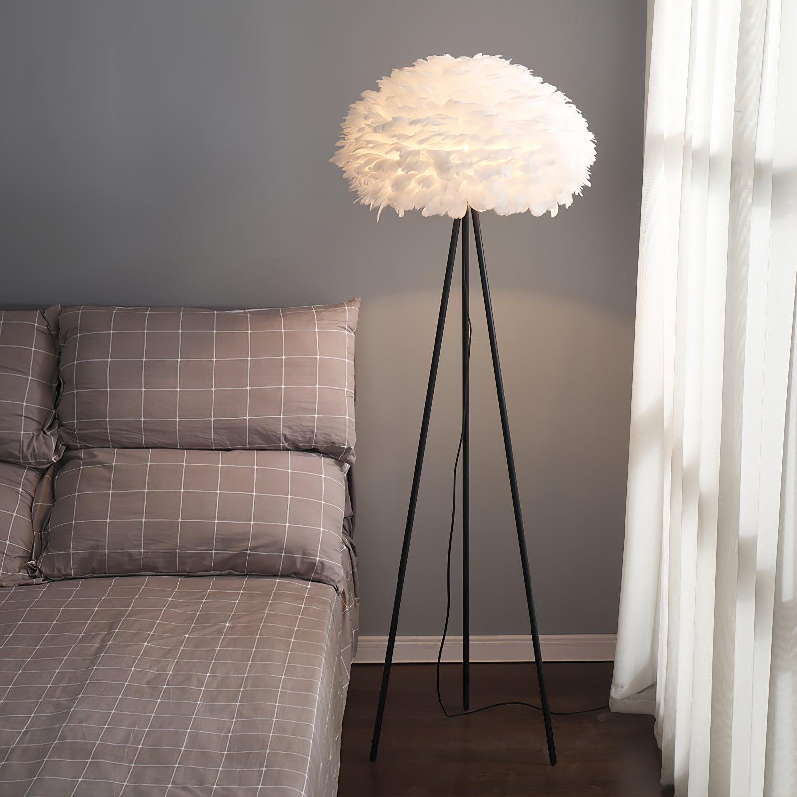 Ivthaar Organic Feather Floor Lamp