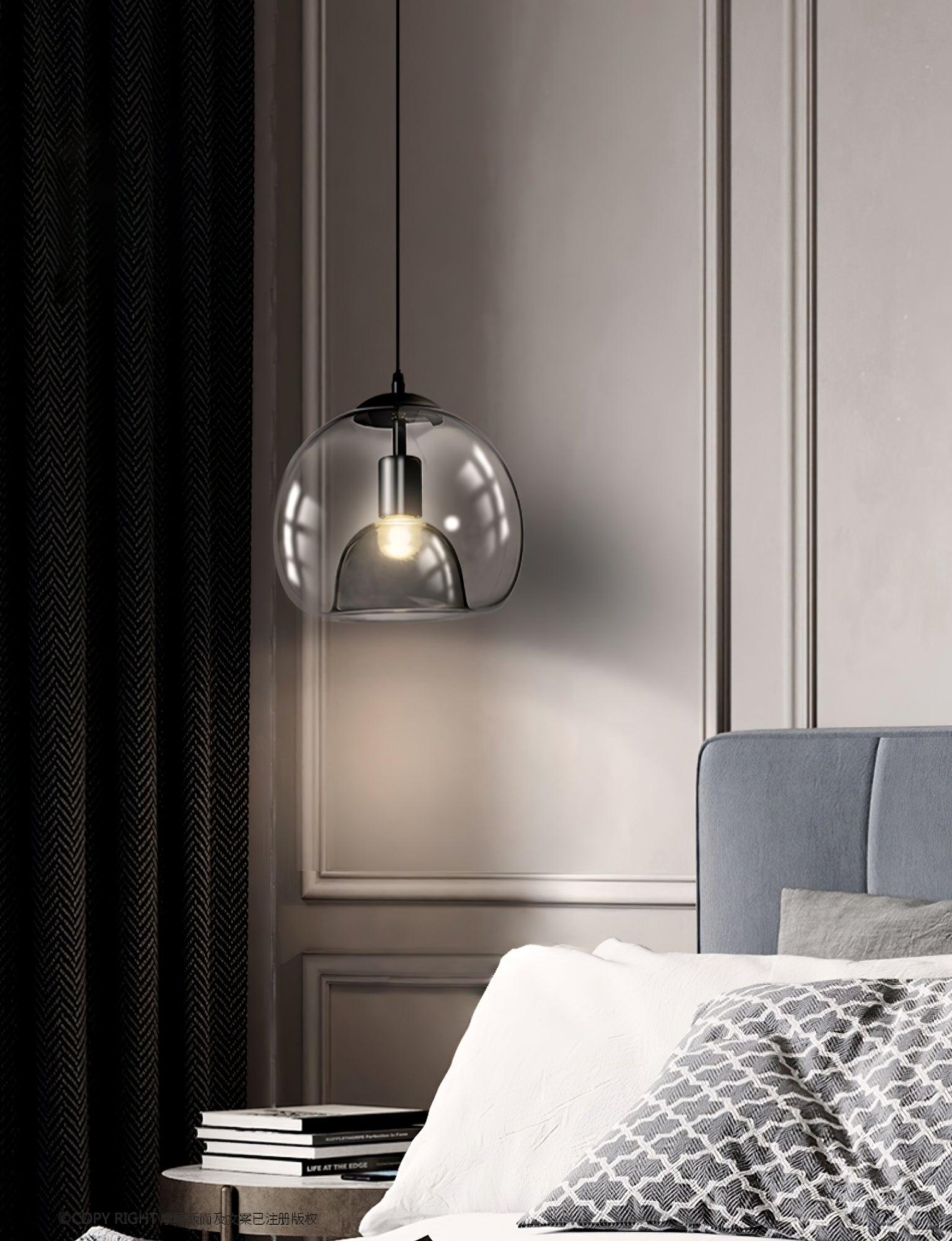 Qev Nordic Art Pearl Glass Pendant Lamp