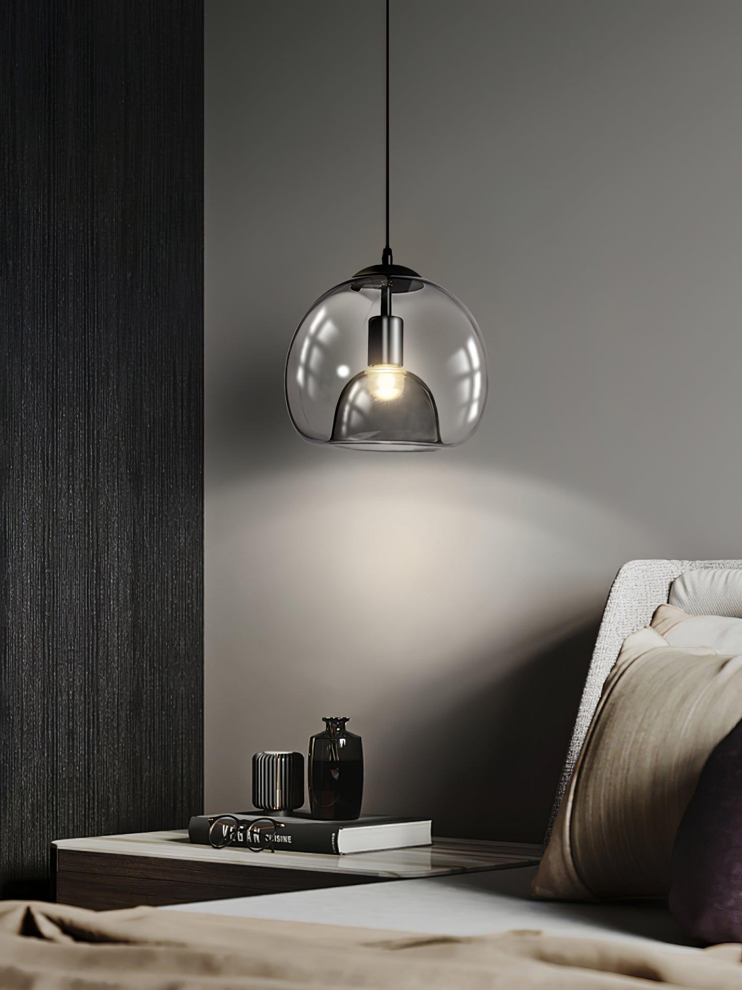 Qev Nordic Art Pearl Glass Pendant Lamp