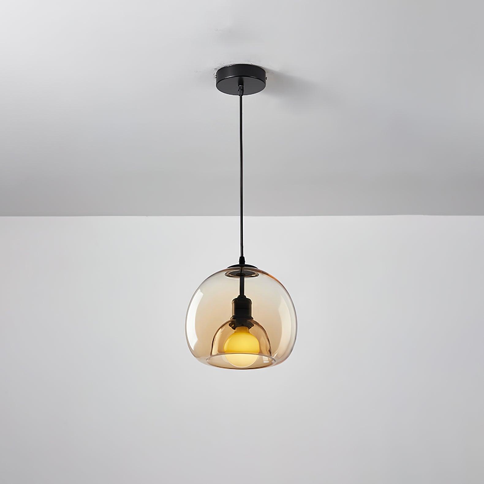 Qev Nordic Art Pearl Glass Pendant Lamp