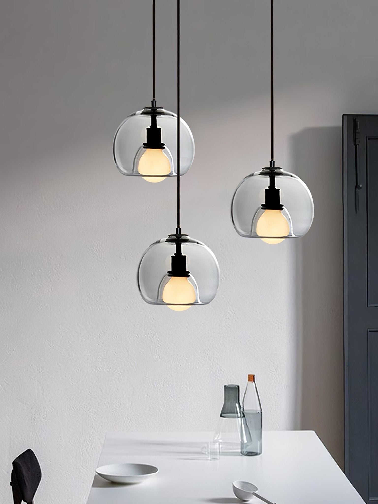Neritha Glass Contemporary Pendant Light