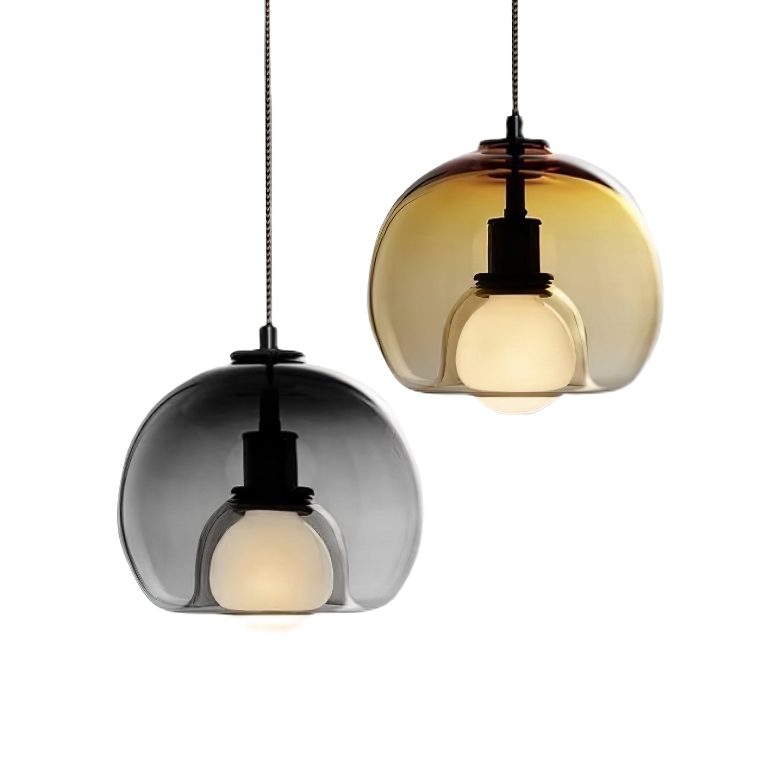 Neritha Glass Contemporary Pendant Light