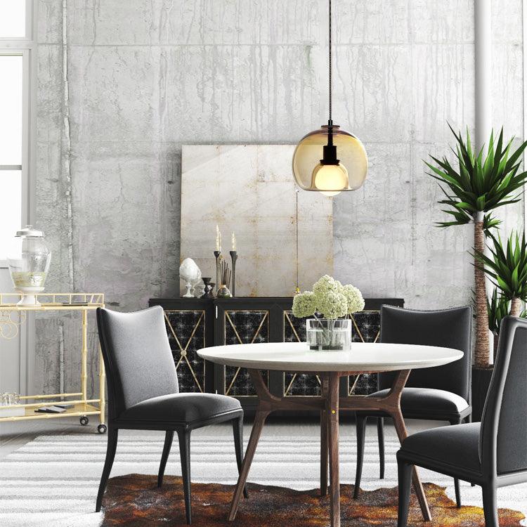 Neritha Glass Contemporary Pendant Light - Neutral Decor