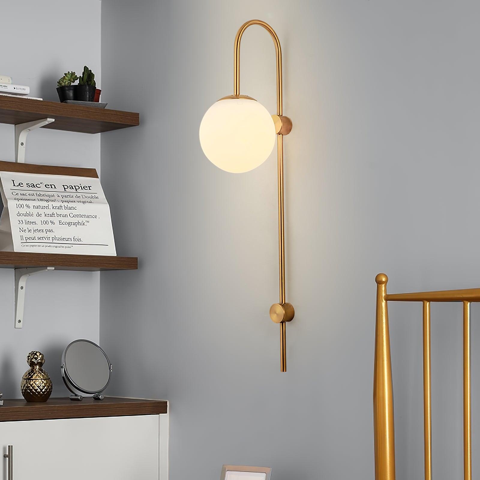 Cavelir Premium Nordic Art Glass Sconce Wall lamp