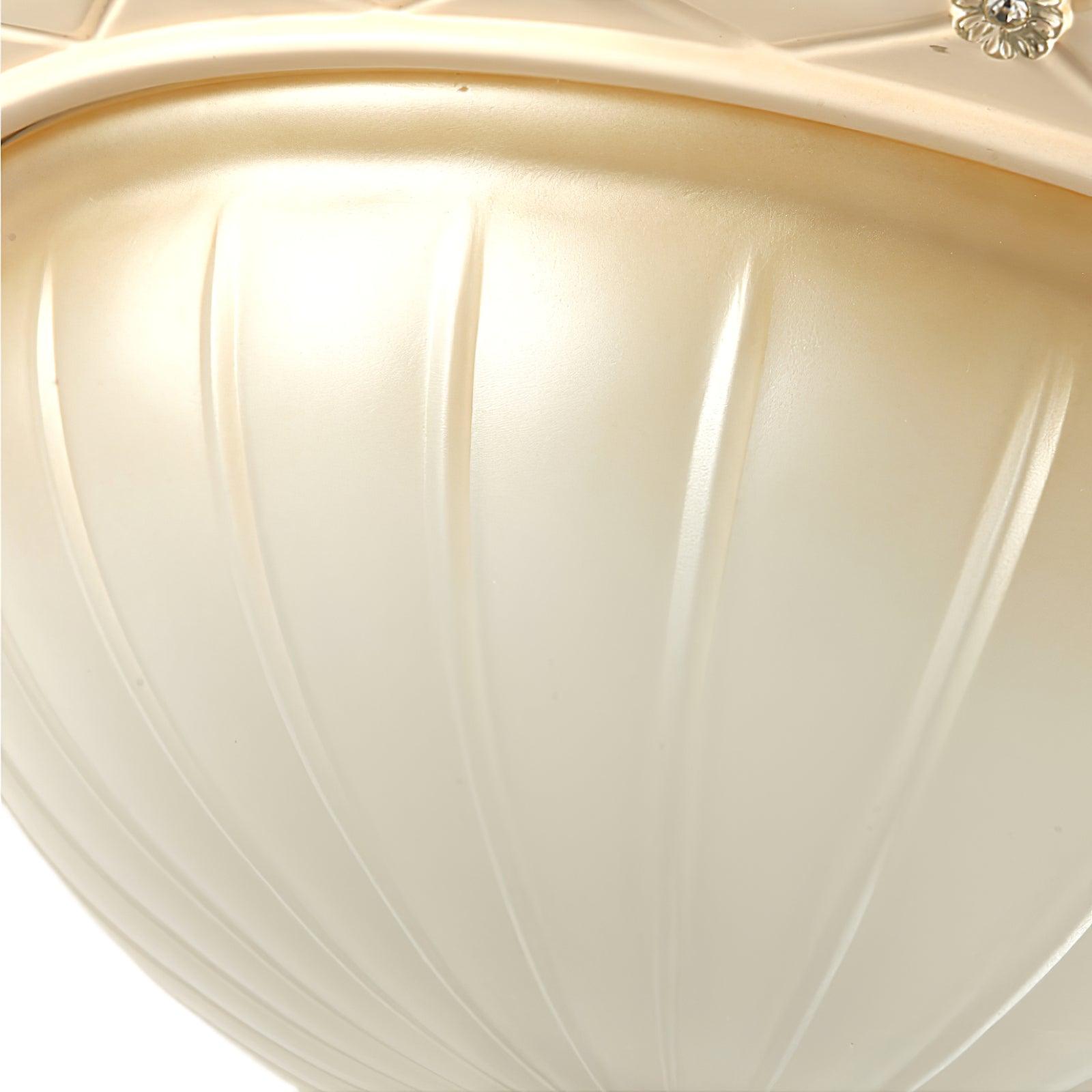 Cerlin Elegance Vintage Resin Glass Flush Ceiling Light